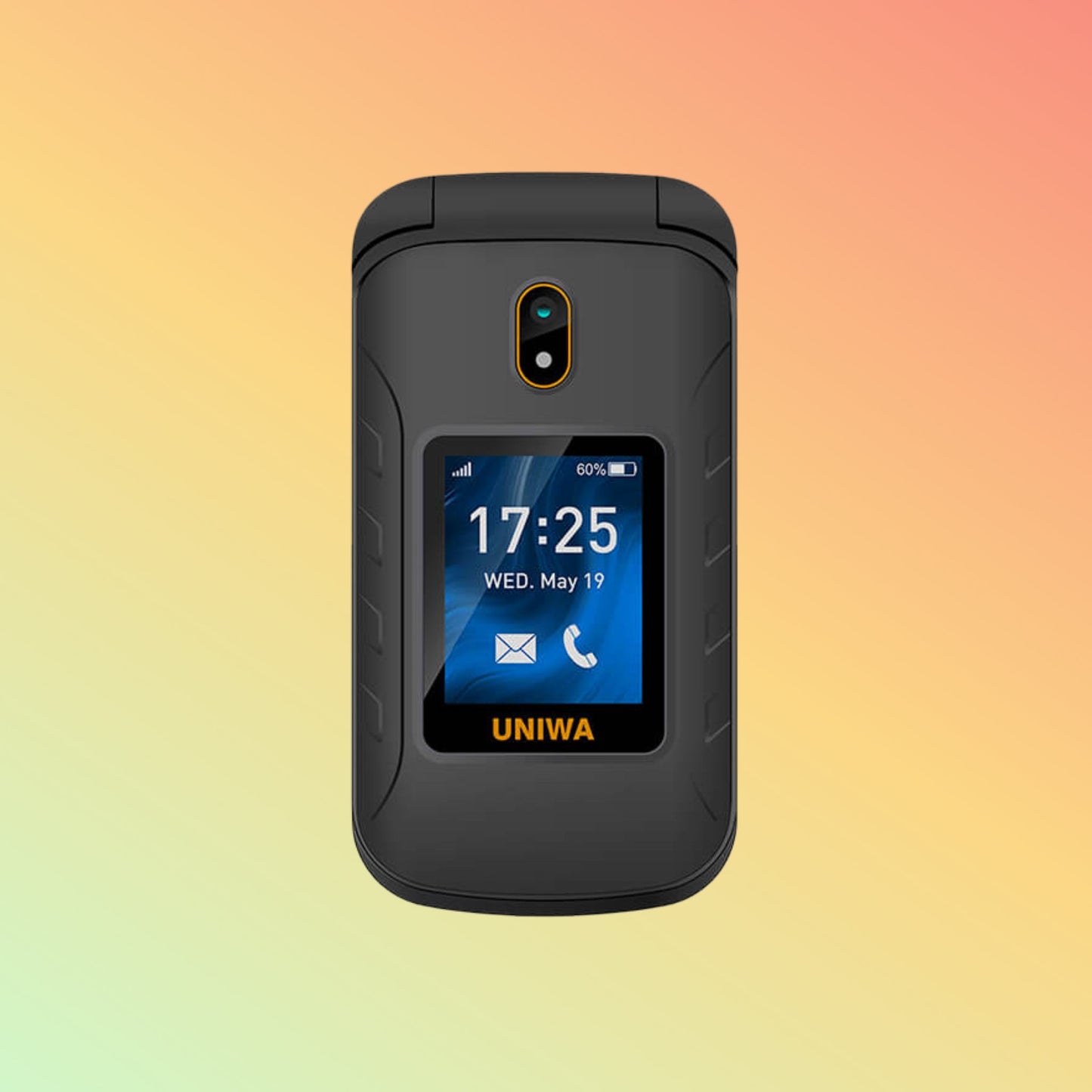 هاتف UNIWA V909T ثنائي الشاشة مقاس 2.8 بوصة بتقنية VoLTE 4G