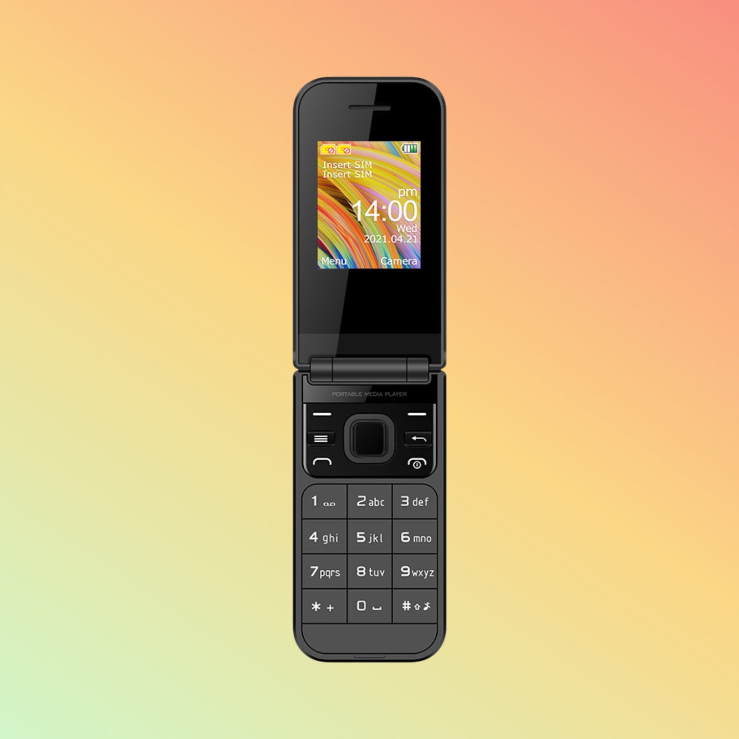 هاتف محمول UNIWA F2720 مفتوح بأربعة نطاقات وشريحتي اتصال ولوحة مفاتيح أنيقة