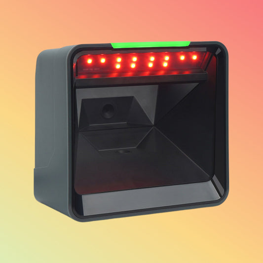 2D Omnidirectional Desktop code bar reader pdf wired USB RS232 Barcode Scanner