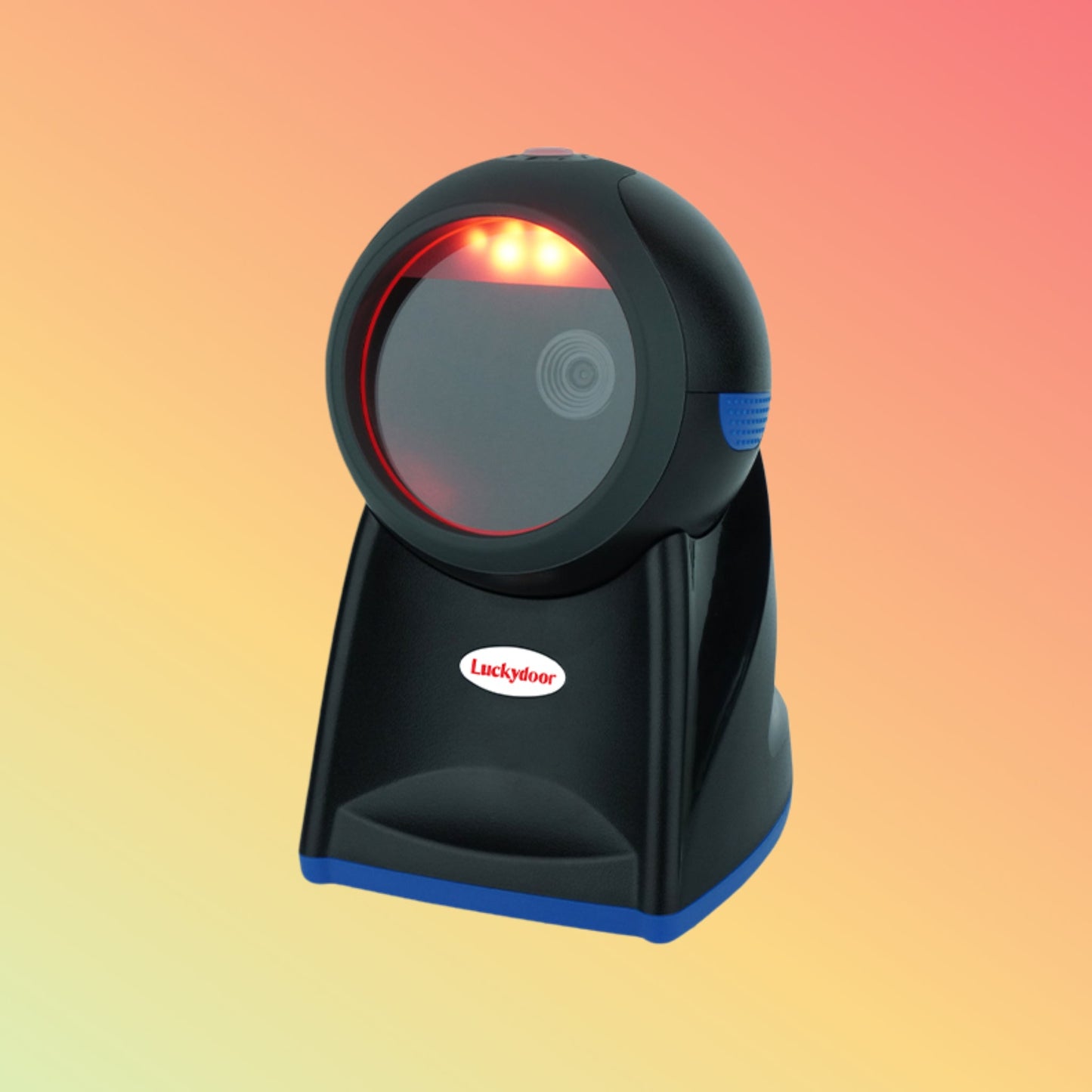 1D 2D QR CMOS Desktop Barcode Scanner USB Omnidirectional Hands Free Wired Barcode Scanner