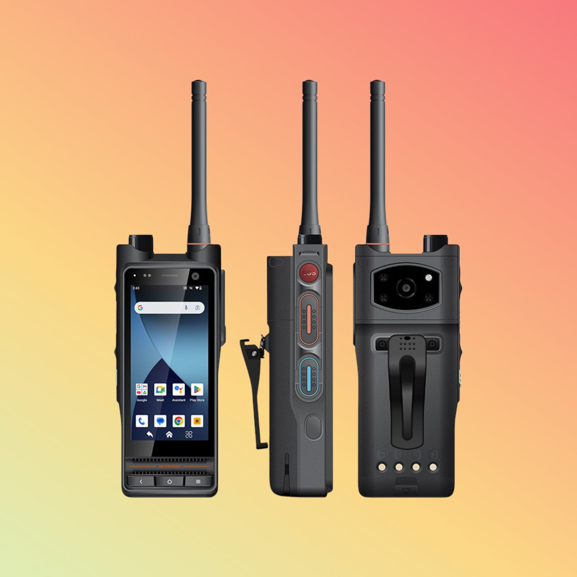 UNIWA P8 Android 14 IP68 Waterproof 5000mAh Battery NFC Smart Zello Mobile Walkie Talkie