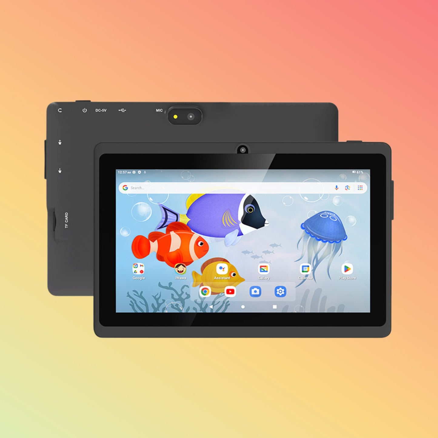 UTAB Q8 Plus 7 Inch Android 13 Leather Case Cheap Tablets with WiFi for Kids