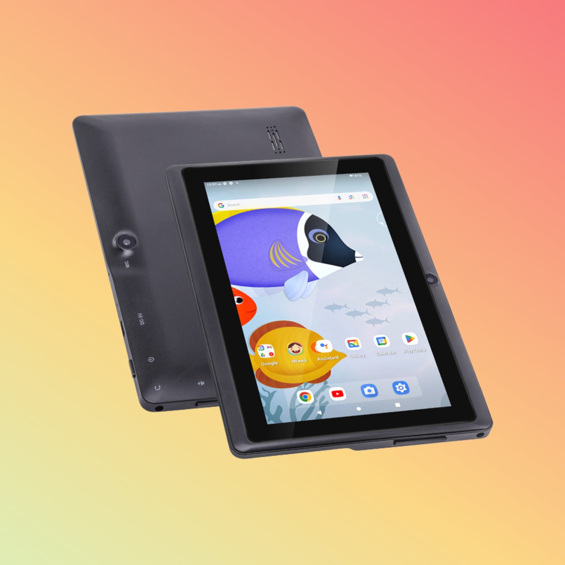 UTAB Q8 Plus 7 Inch Android 13 Leather Case Cheap Tablets with WiFi for Kids