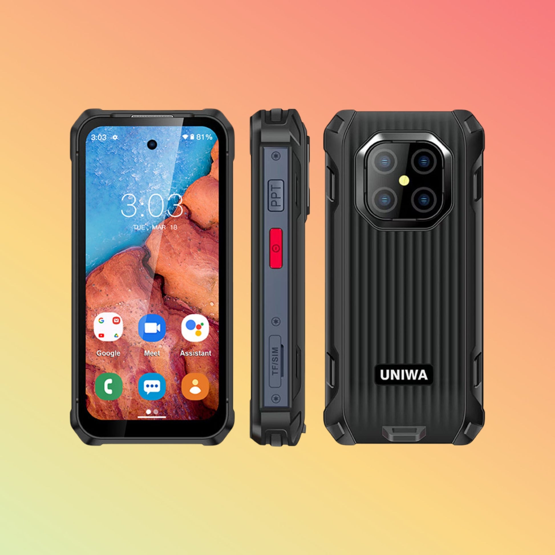 UNIWA R4002 3.88 Inch IPS Screen IP68 Mini Waterproof Android Rugged Smartphone
