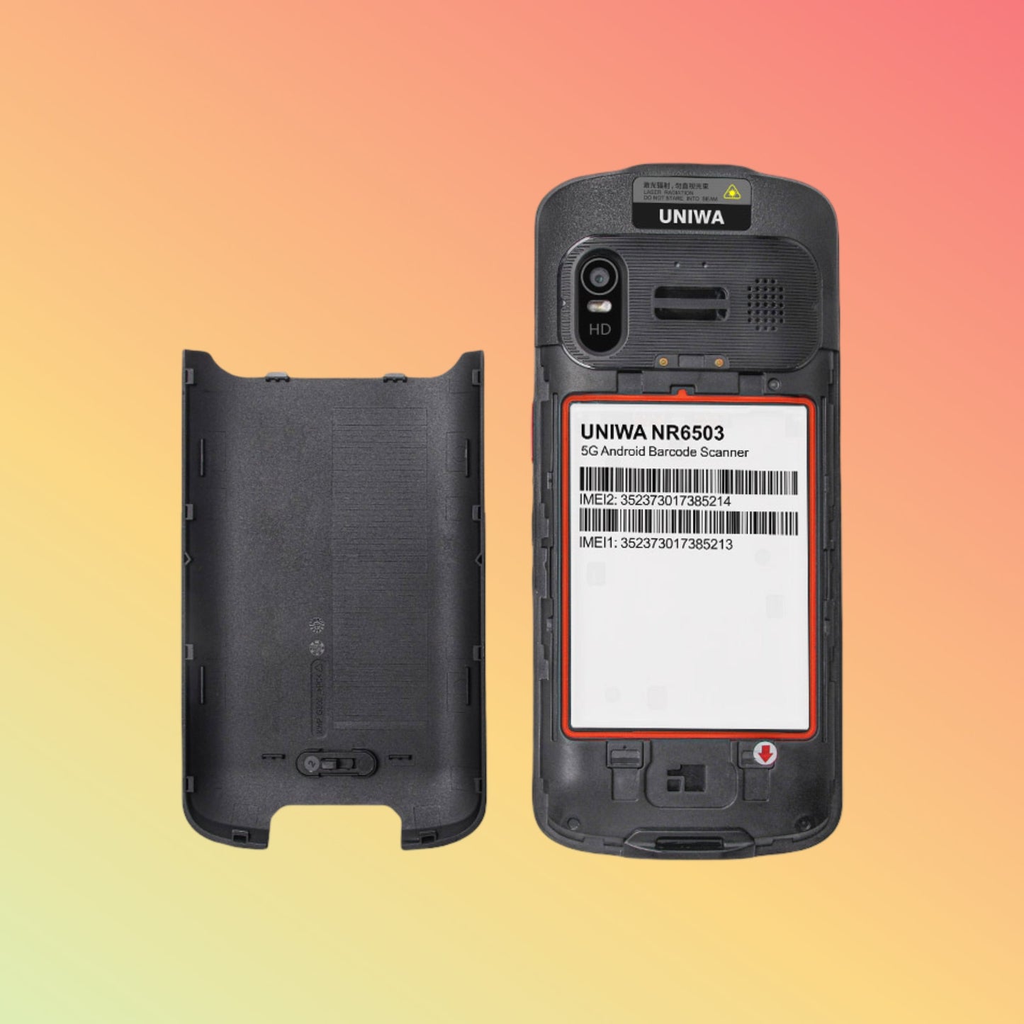 UNIWA NR6503 Android 13 5G Rugged Smartphone with 2D Barcode Scanner and NFC