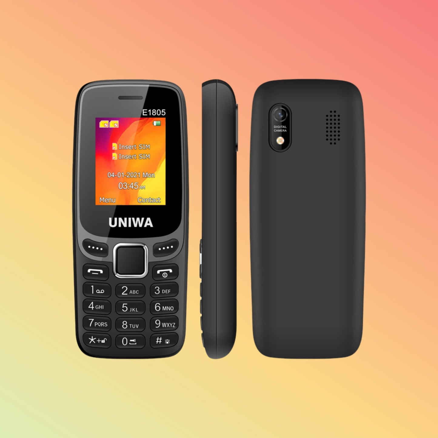 UNIWA E1805 1.77 Inch Dual SIM Card Simple Mobile Phone