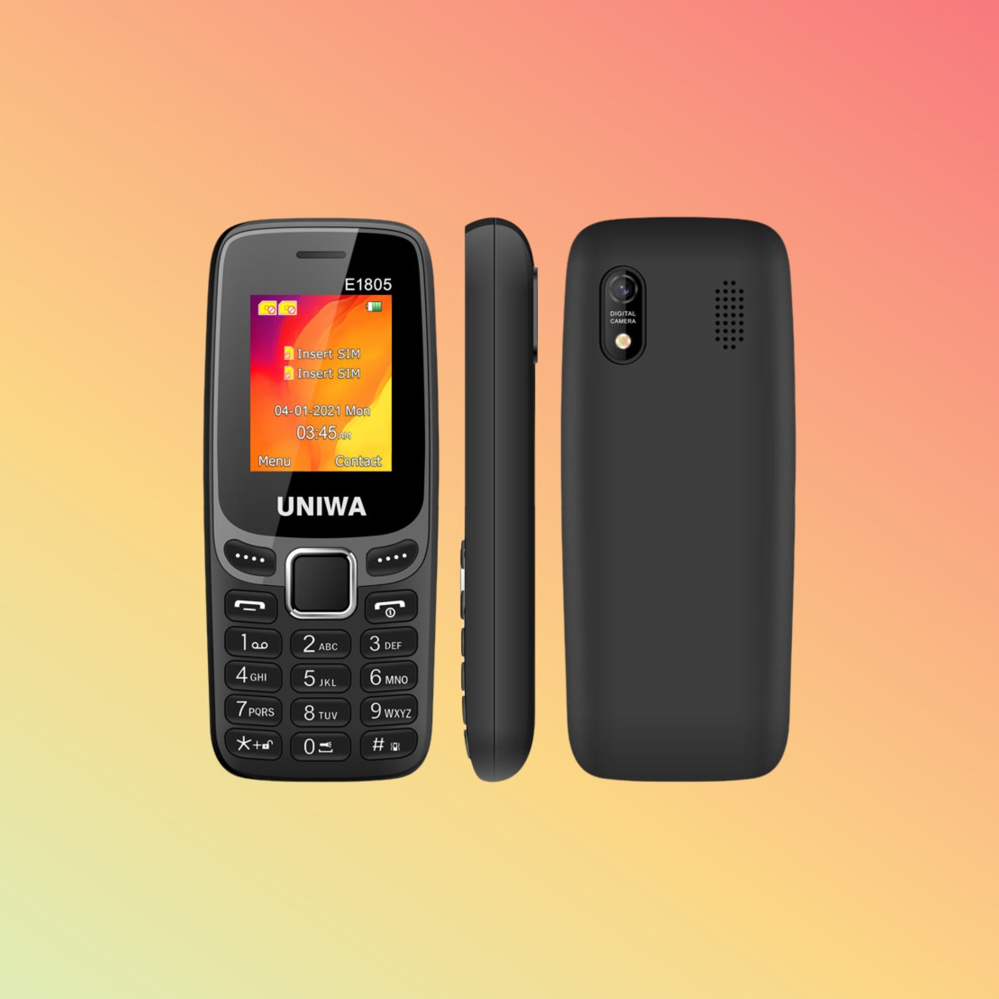 UNIWA E1805 1.77 Inch Dual SIM Card Simple Mobile Phone