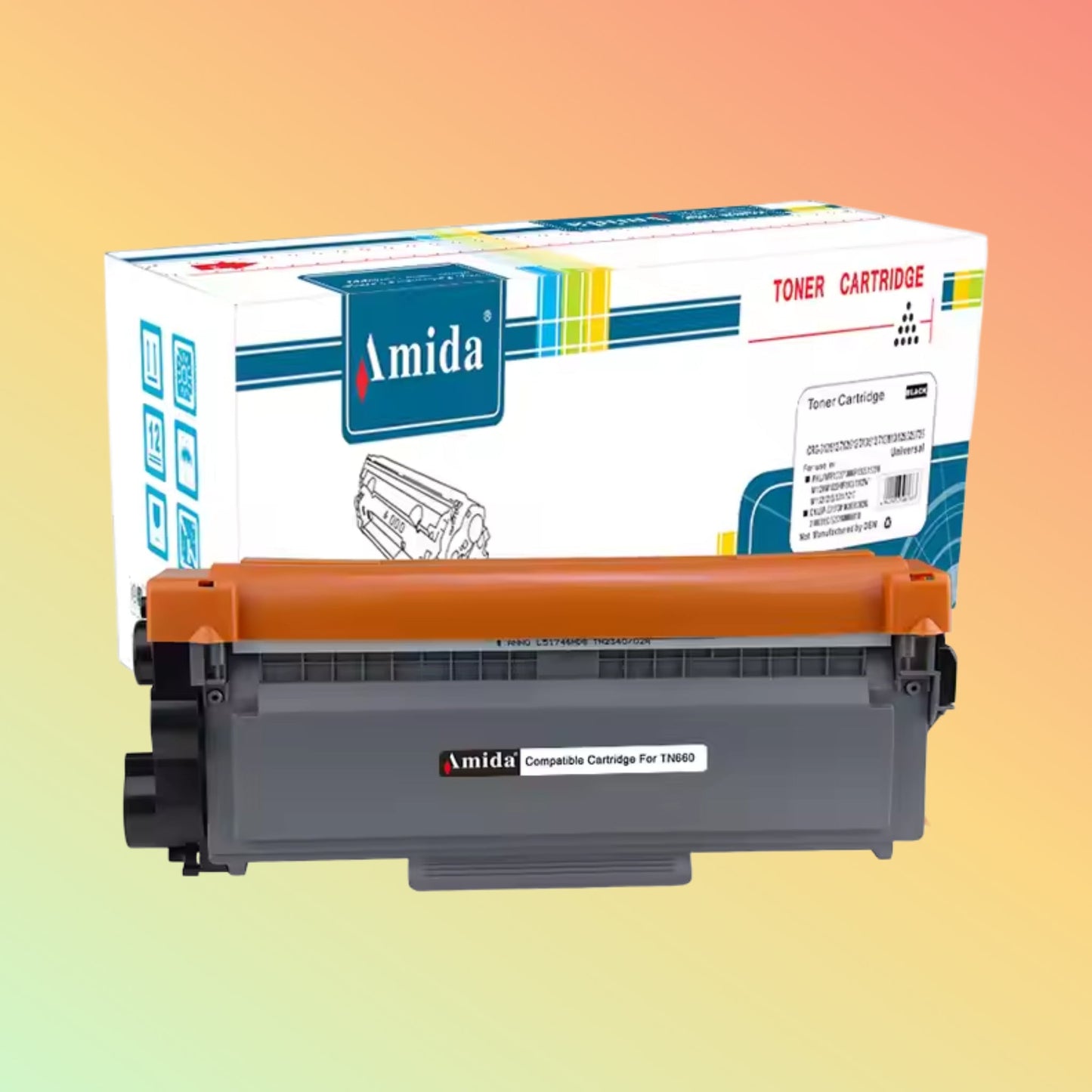 Amida Premium Toner TN660 Compatible Cartridges for Brother Printer Toner Cartridge
