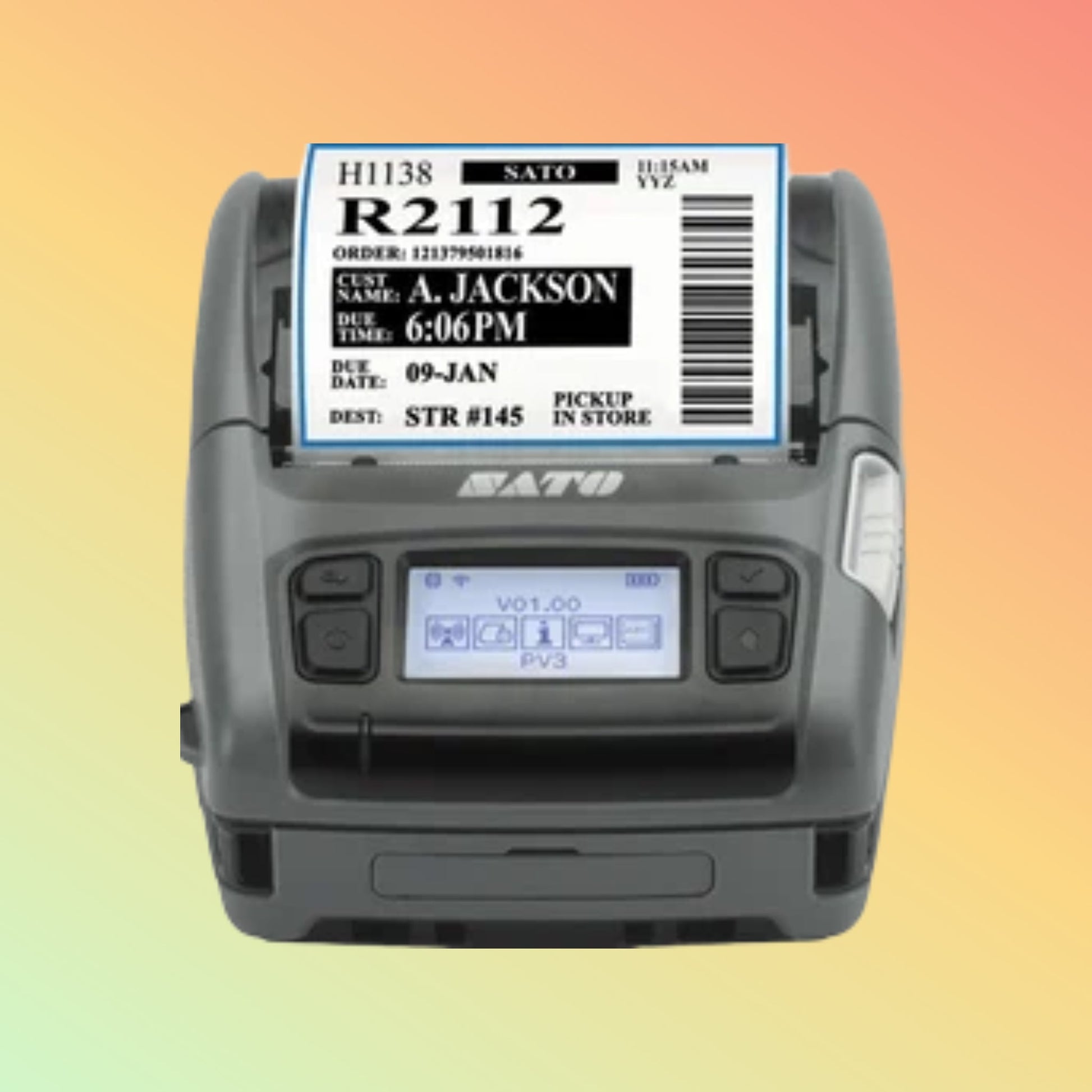 SATO PV3 3-inch mobile printer