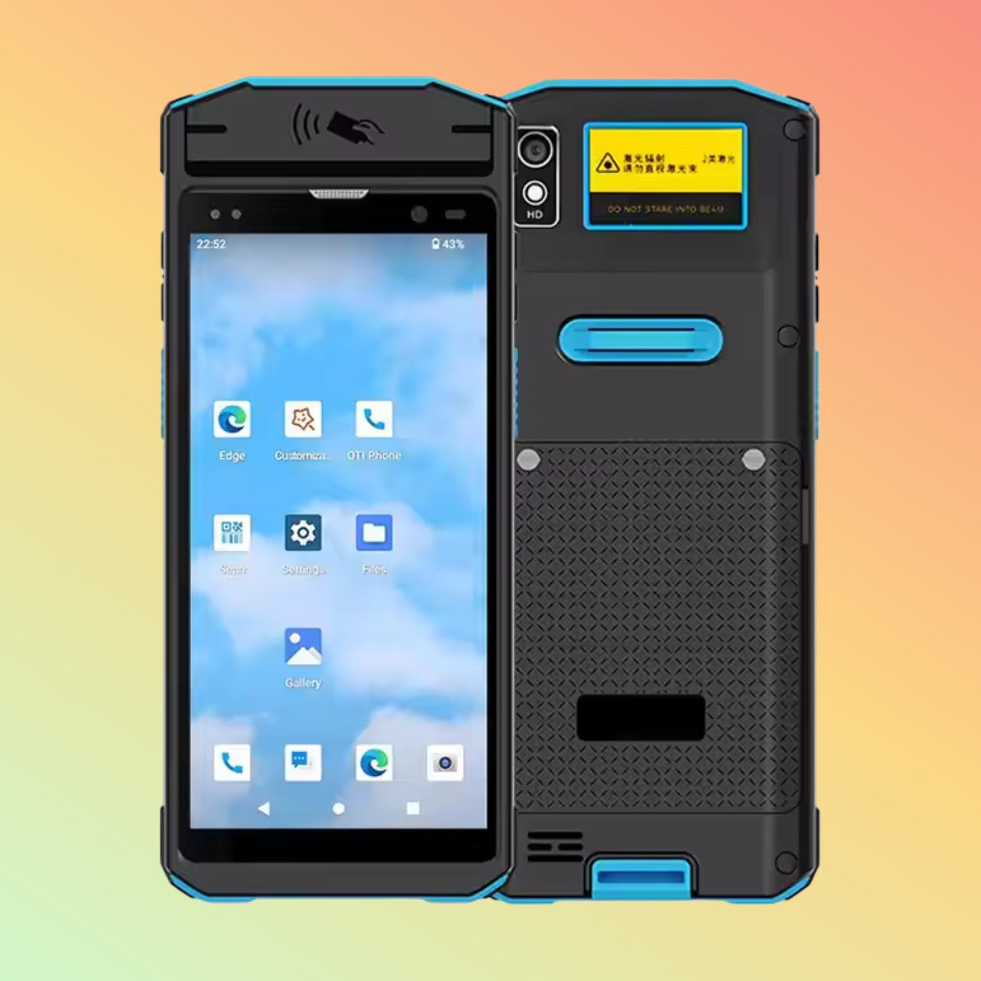 Rugged Android 13 PDA with UHF, 2D Scanner, NFC & Google Play
