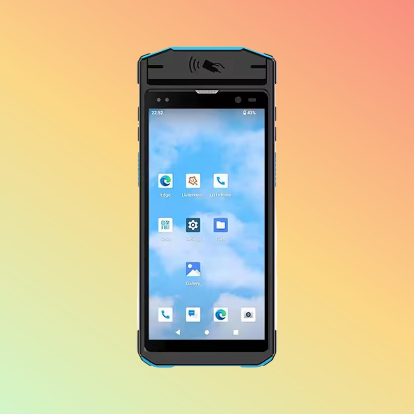 5.5″ Industrial Android PDA with UHF RFID, Scanner & Fingerprint