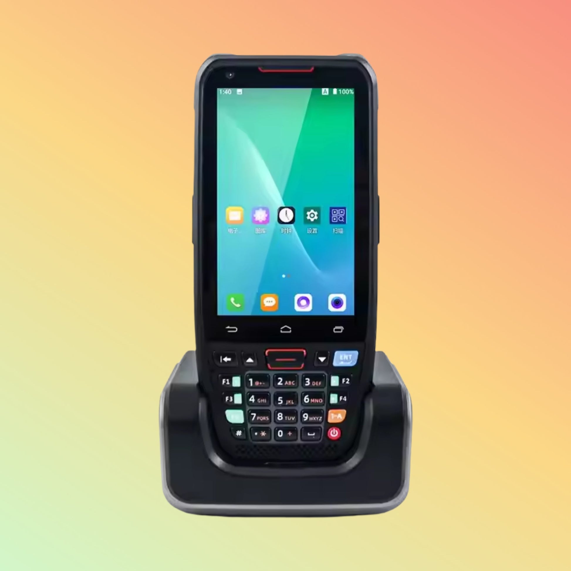 N40L Rugged Android 10 PDA 2D QR Scanner with Keypad