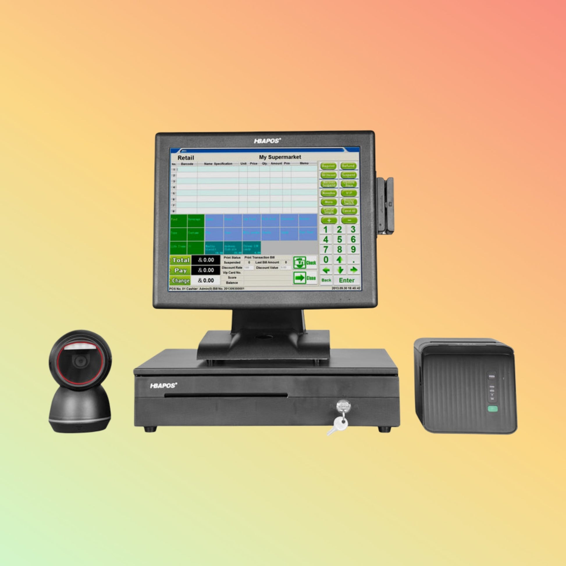 Hbaos HBA-Q2F Windows Pos System