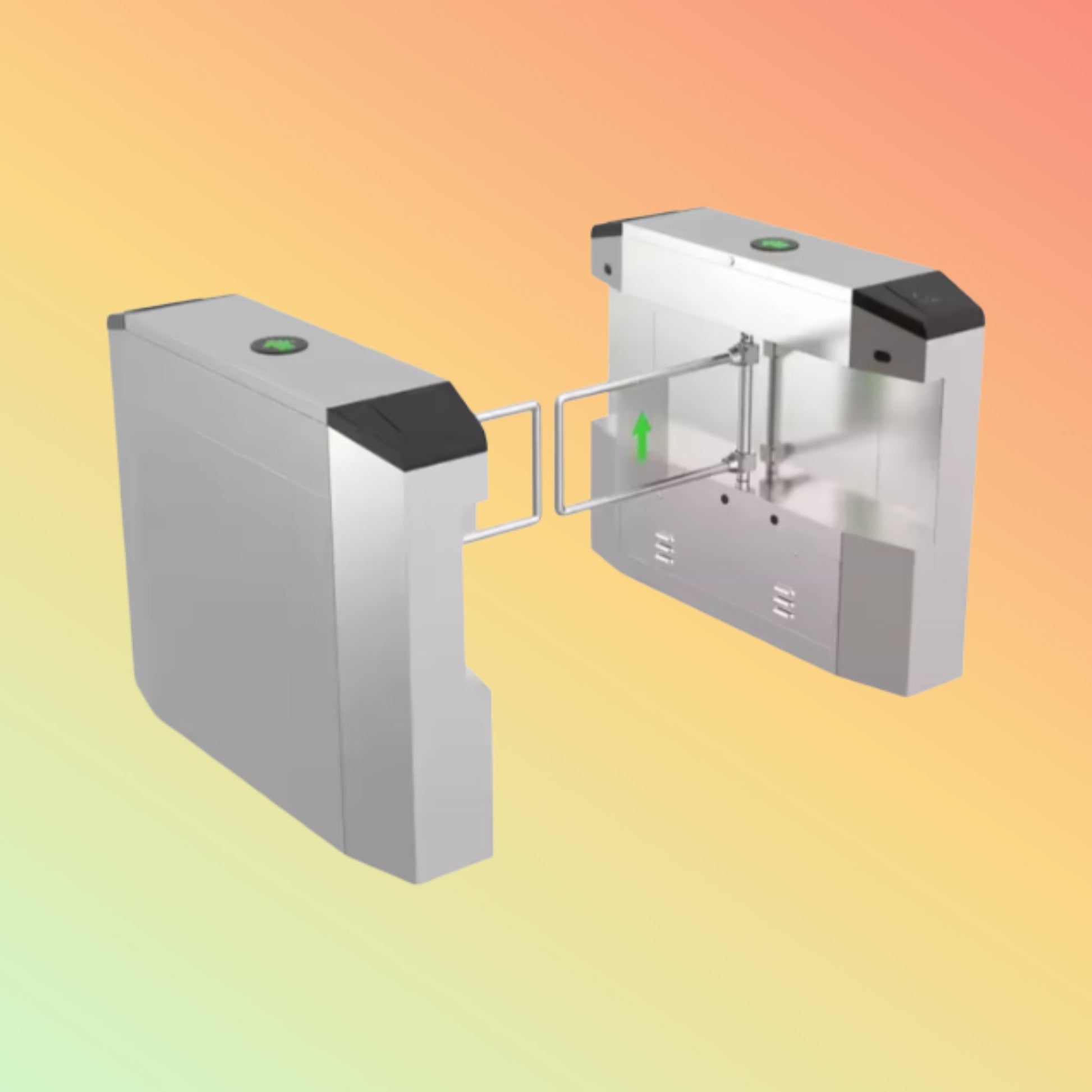 BYX Smart RFID Pedestrian Access Control Swing Barrier Gate