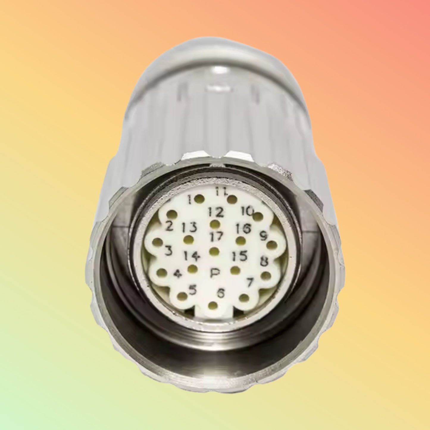 Yaomatec M23 17-Pin Female Encoder Connector for Machinery