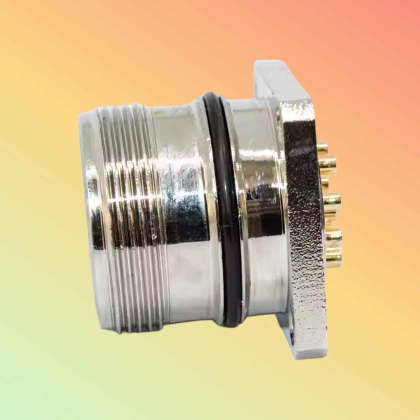 Yaomatec M23 Right Angle Panel Mount Signal Connector Receptacle