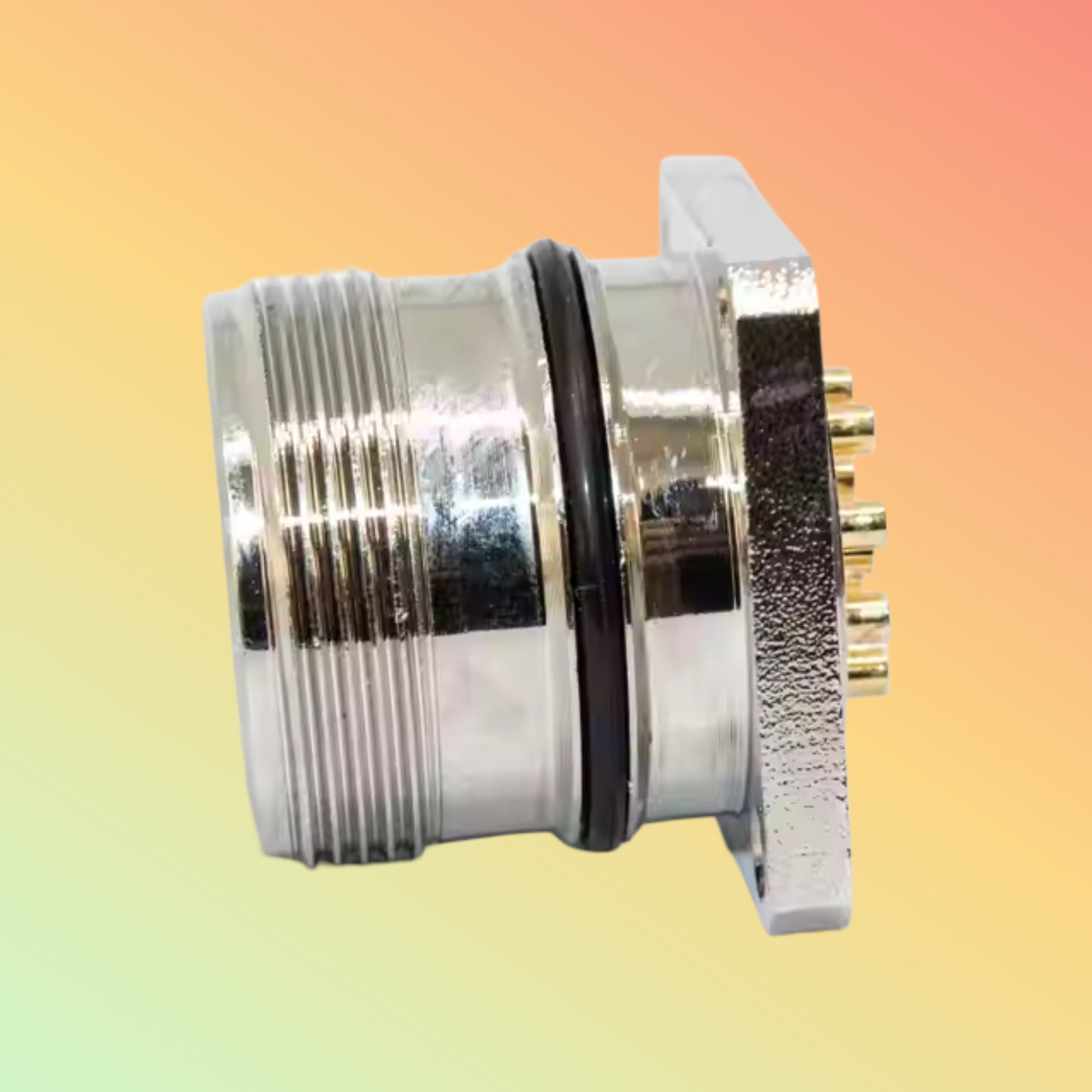 Yaomatec M23 Right Angle Panel Mount Signal Connector Receptacle