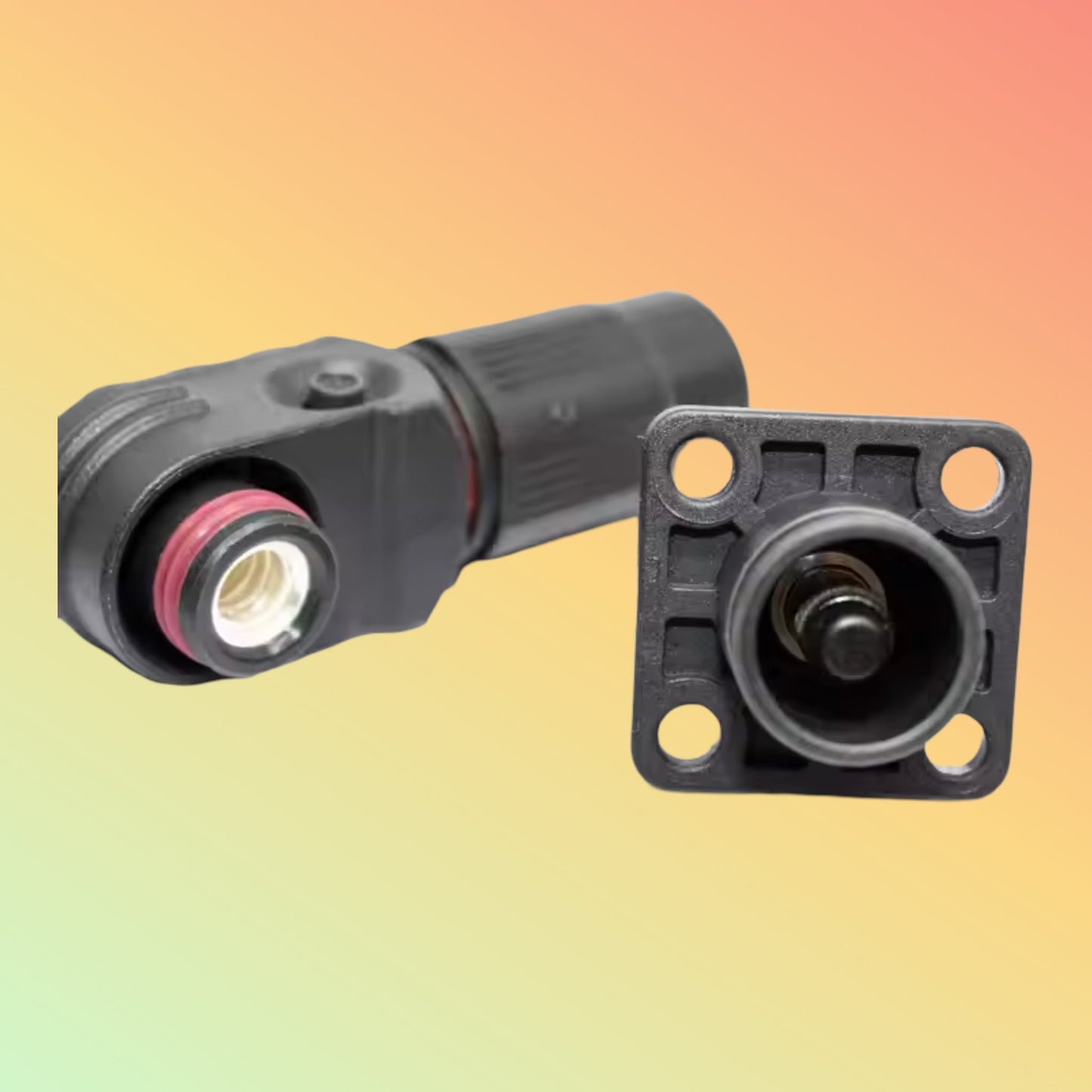 Yaomatec IP67 Right Angle 120A Power Cable Plug Connector