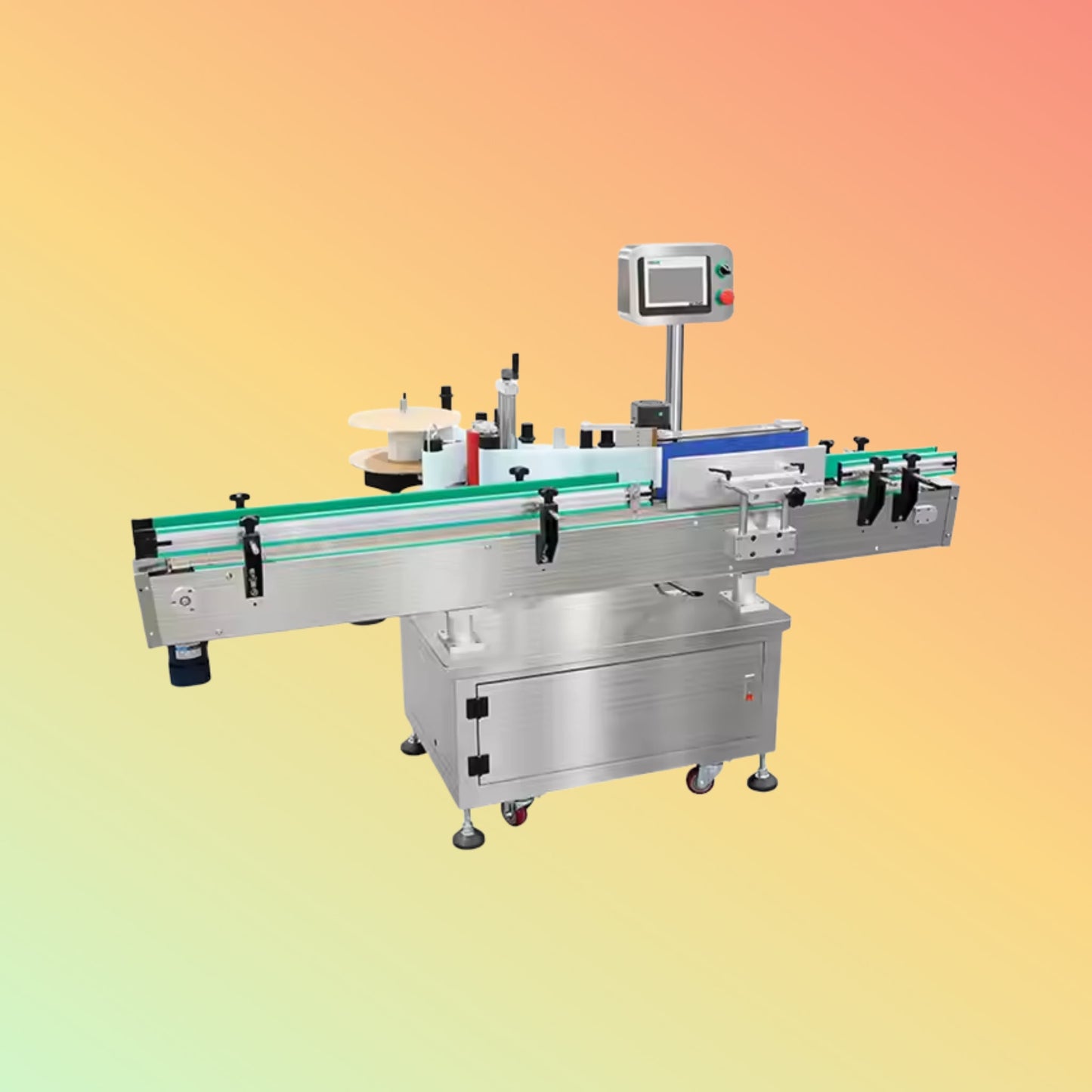 Yaomatec Round Bottle Labeling Machine for Food & Beverages
