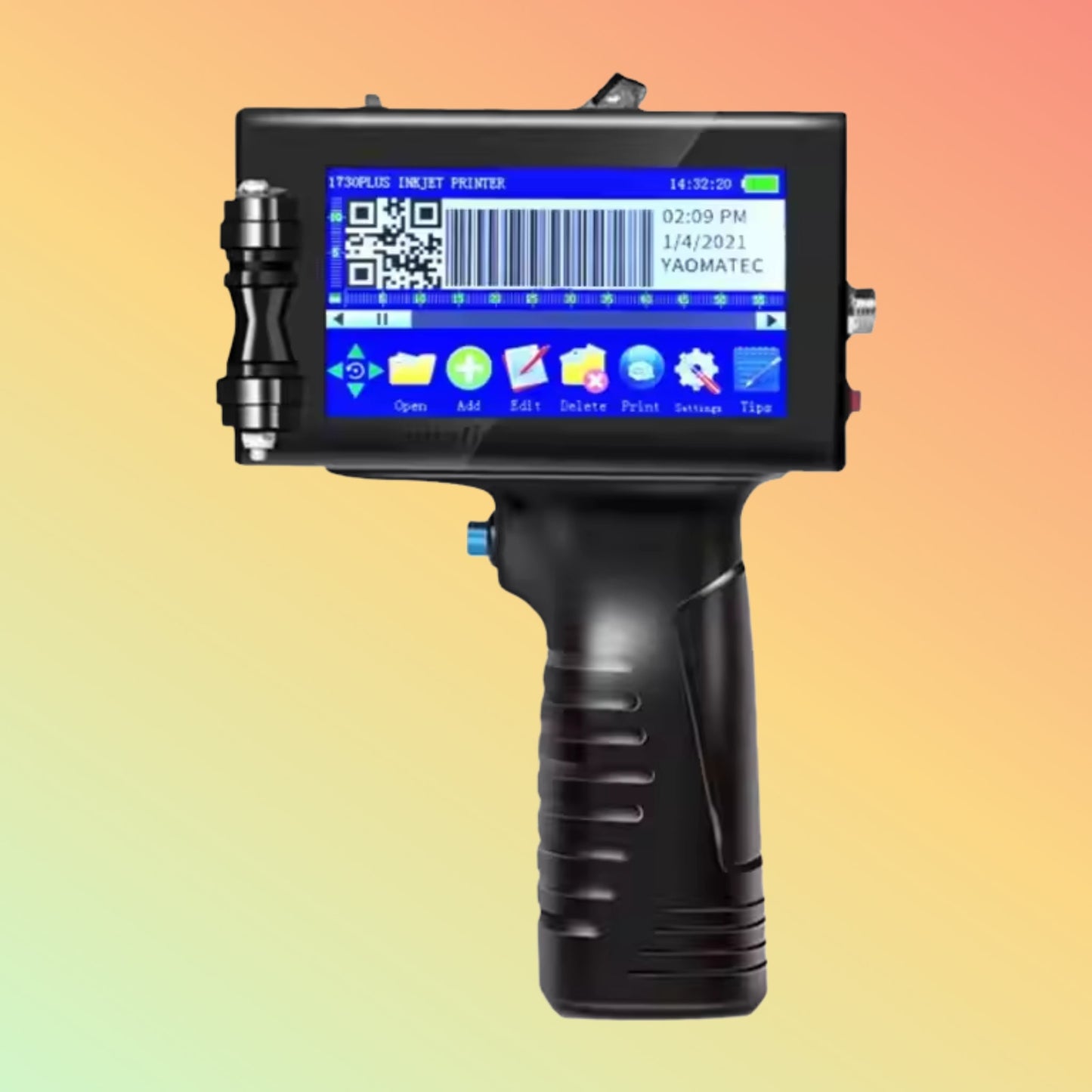 Yaomatec 12.7mm Handheld Inkjet Printer for Logo & Expiry Date