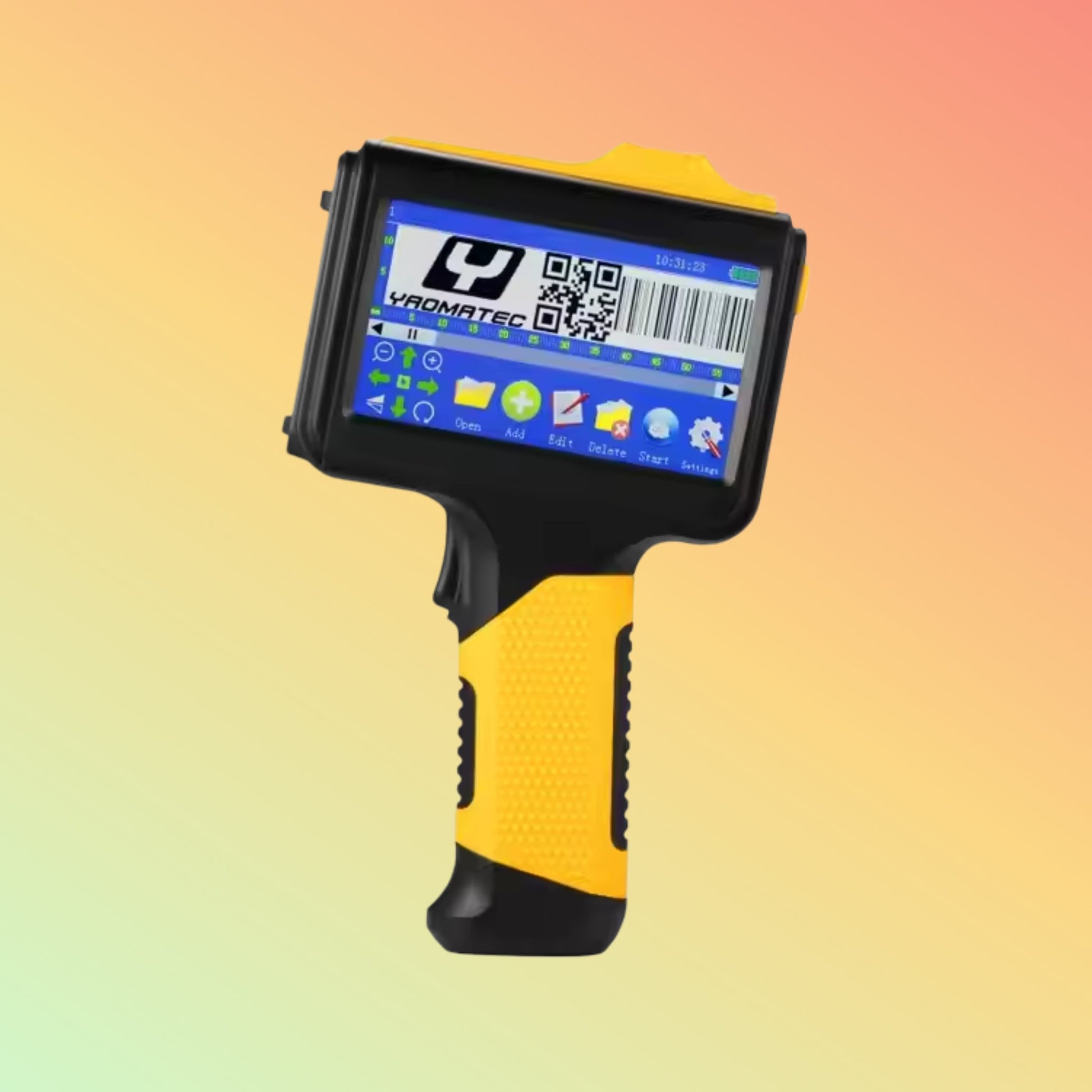 Yaomatec Handheld Thermal Inkjet Printer for Expiry Date Coding