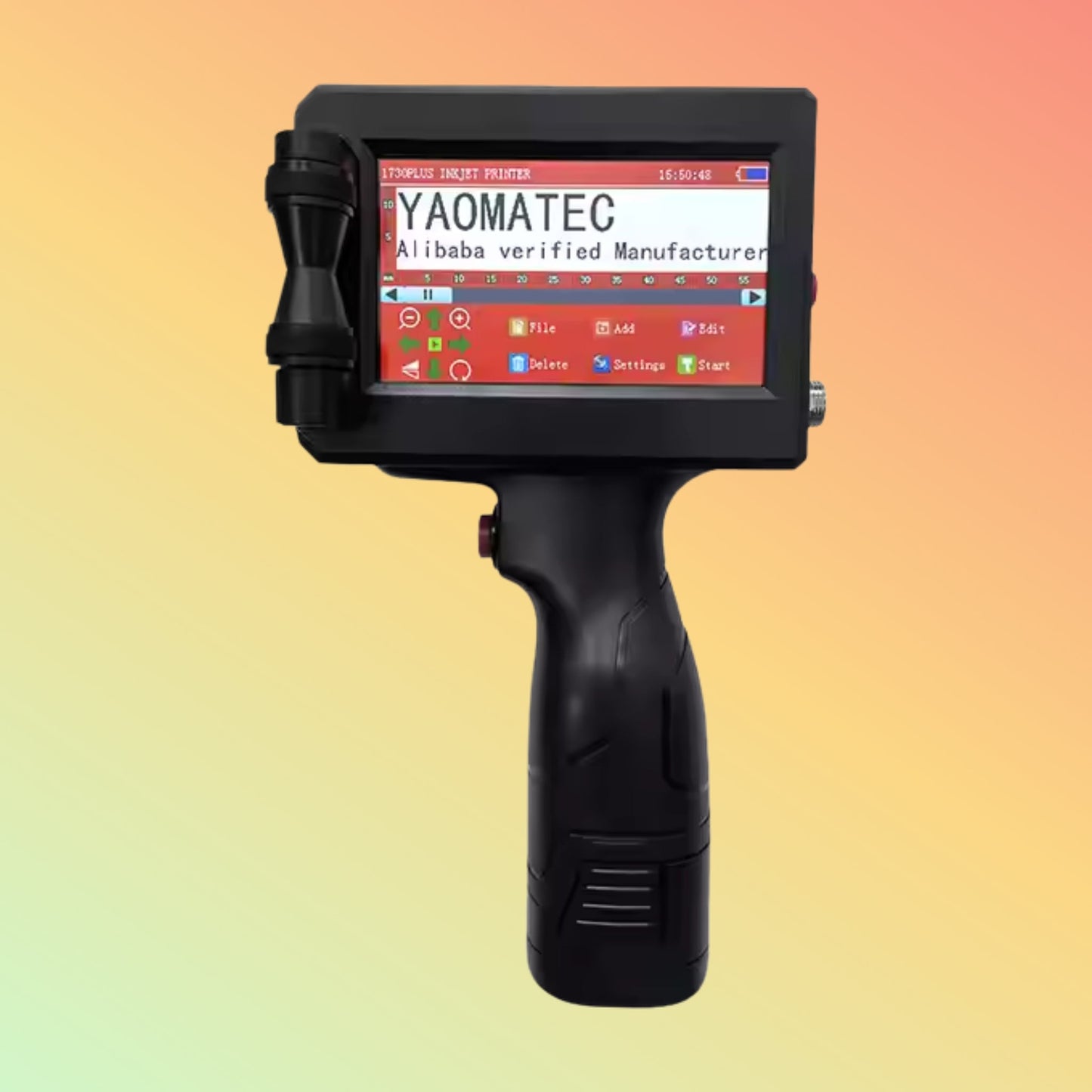 YAOMATEC 10cm Handled Inkjet Printer Date logo Serial Number Automatic Printing Machine Carton Paper Industrial Inkjet Printer