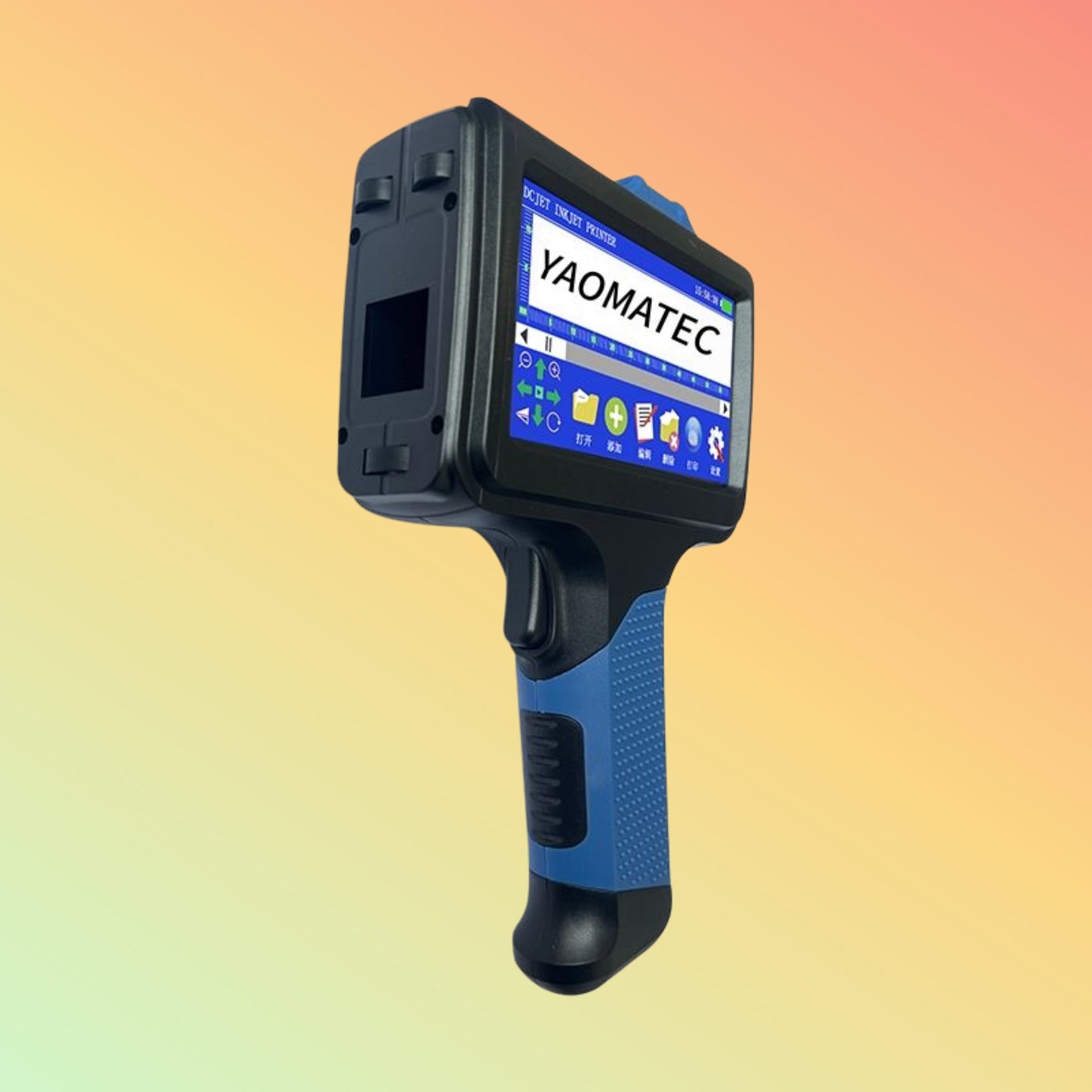 Yaomatec 12.7mm Multilingual Handheld Inkjet Printer for Logo Date Brand Name