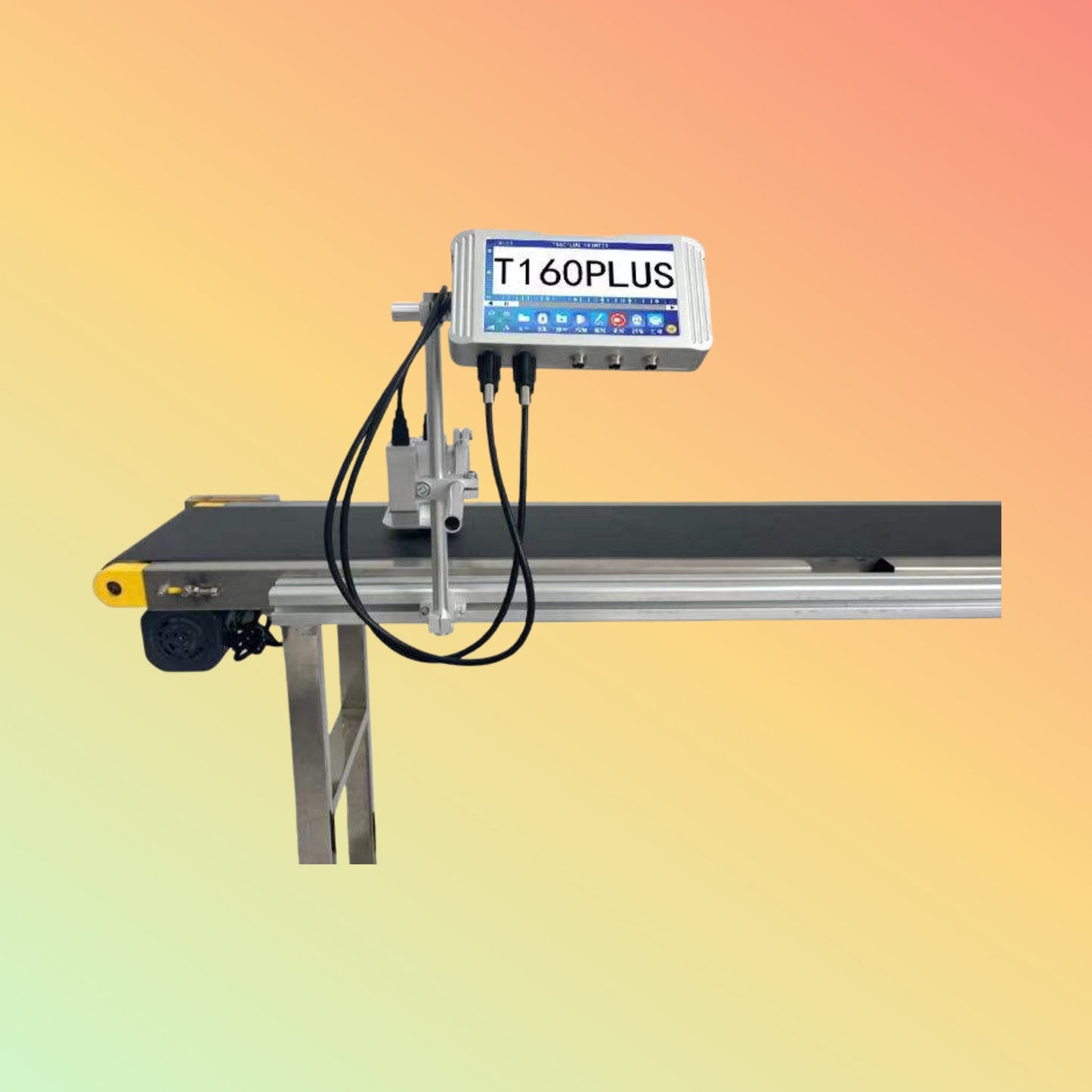 Yaomatec 12.7mm 7-Inch TIJ Inkjet Printer for Expiry Date & Logo