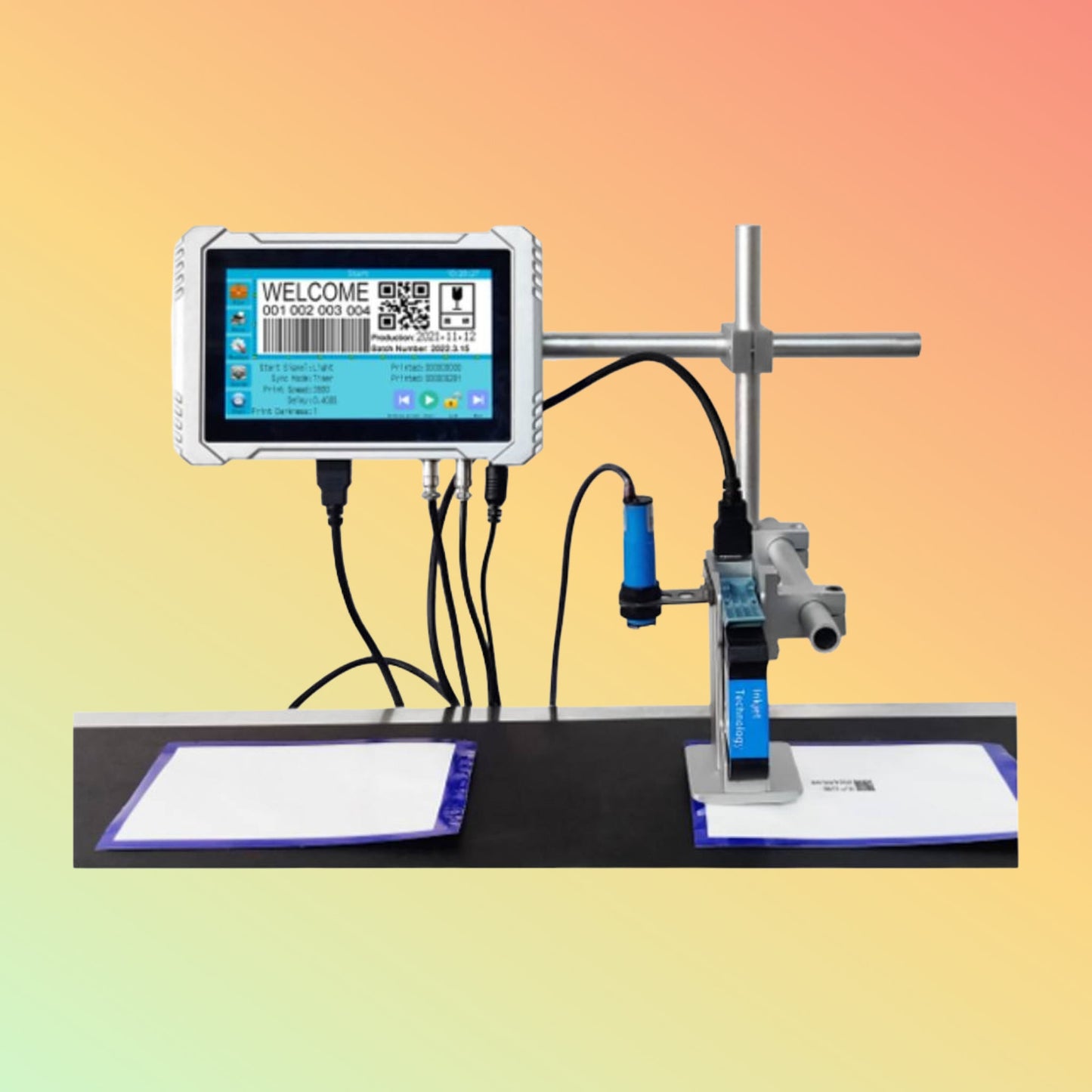 YAOMATEC 50.8mm Thermal TIJ Printer for Date, QR & Barcode | NEOTECH® UAE