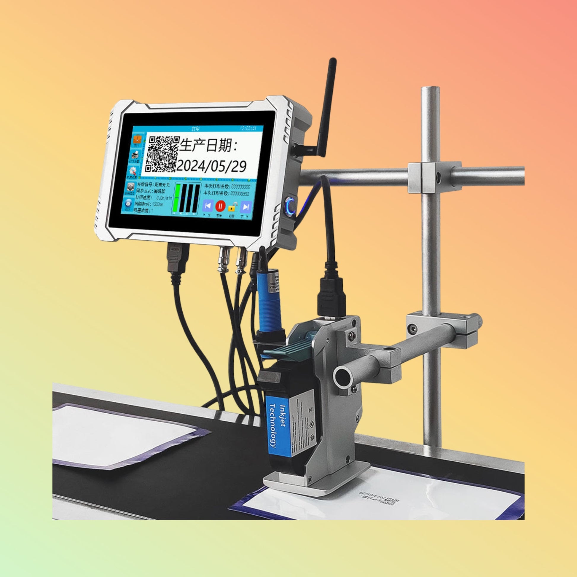 YAOMATEC 50.8mm Thermal TIJ Printer for Date, QR & Barcode | NEOTECH® UAE