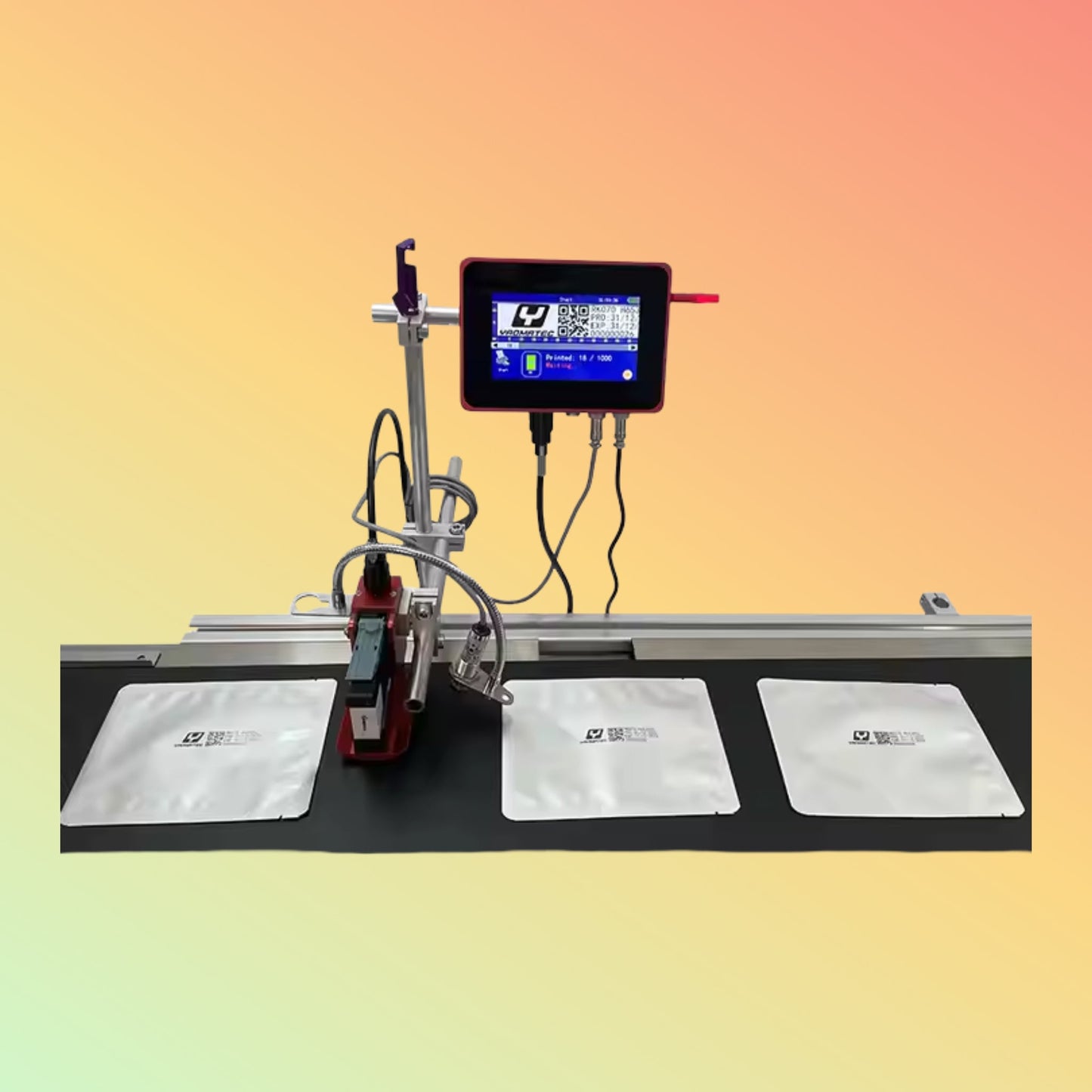 YAOMATEC 25.4mm Online TIJ Coding Printer for Packaging Boxes