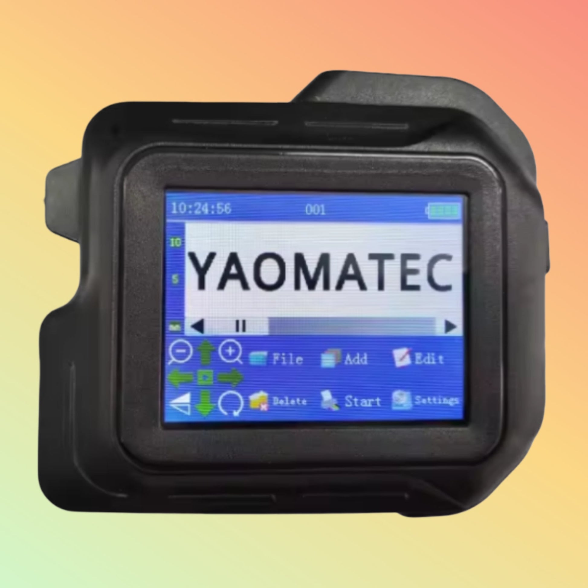 Yaomatec 12.7mm Portable Thermal Inkjet Printer for Labels & Codes
