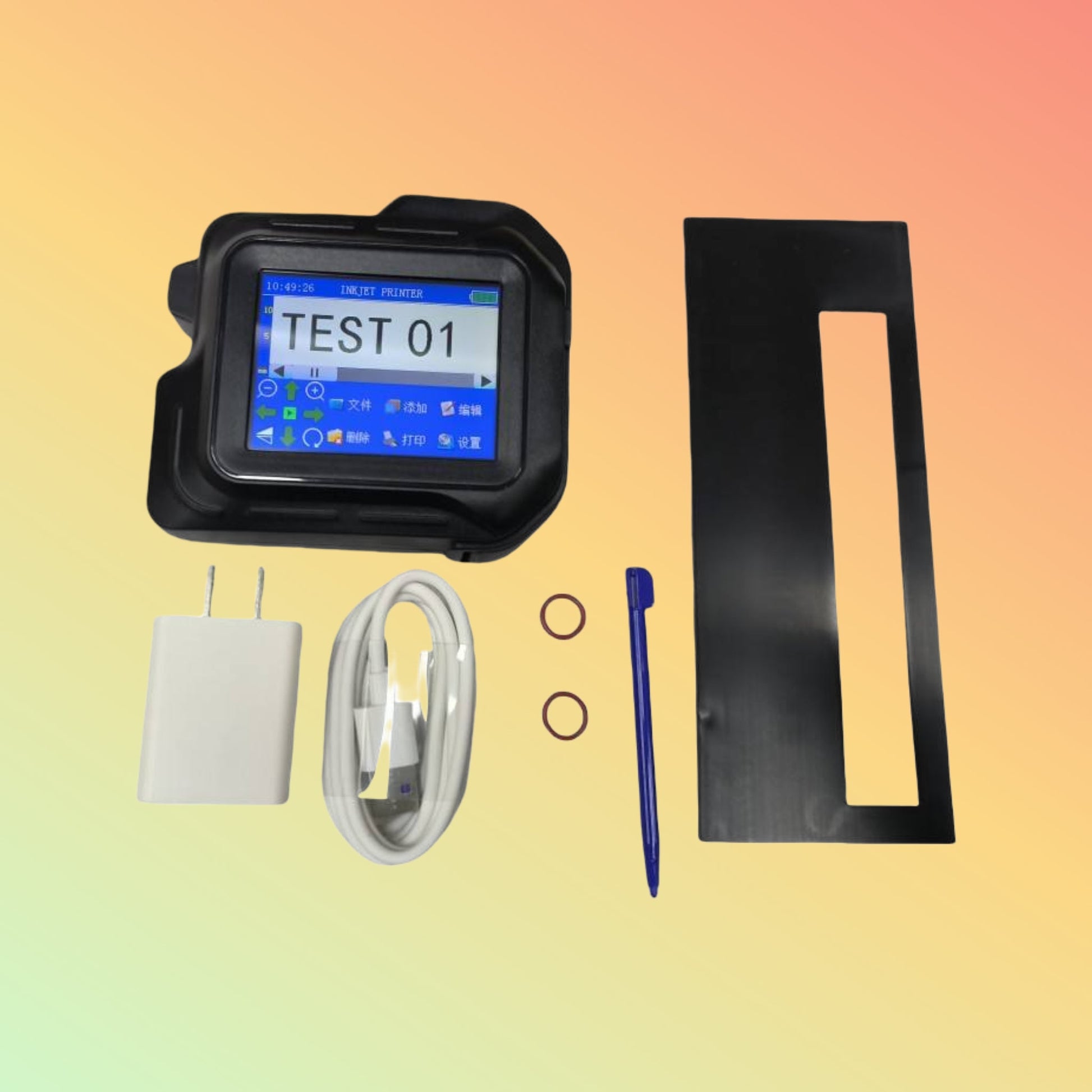 Yaomatec 12.7mm Portable Thermal Inkjet Printer for Labels & Codes