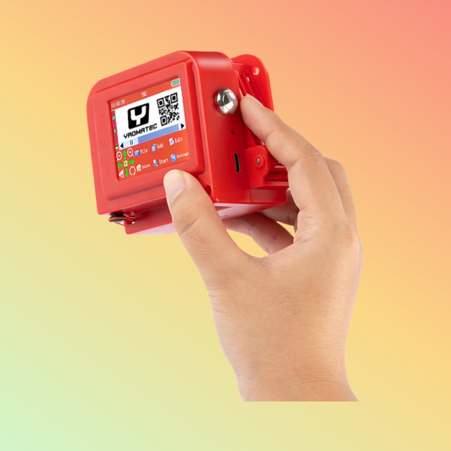 Yaomatec 12.7mm Mini Handheld Inkjet Expiry Date Logo Printer