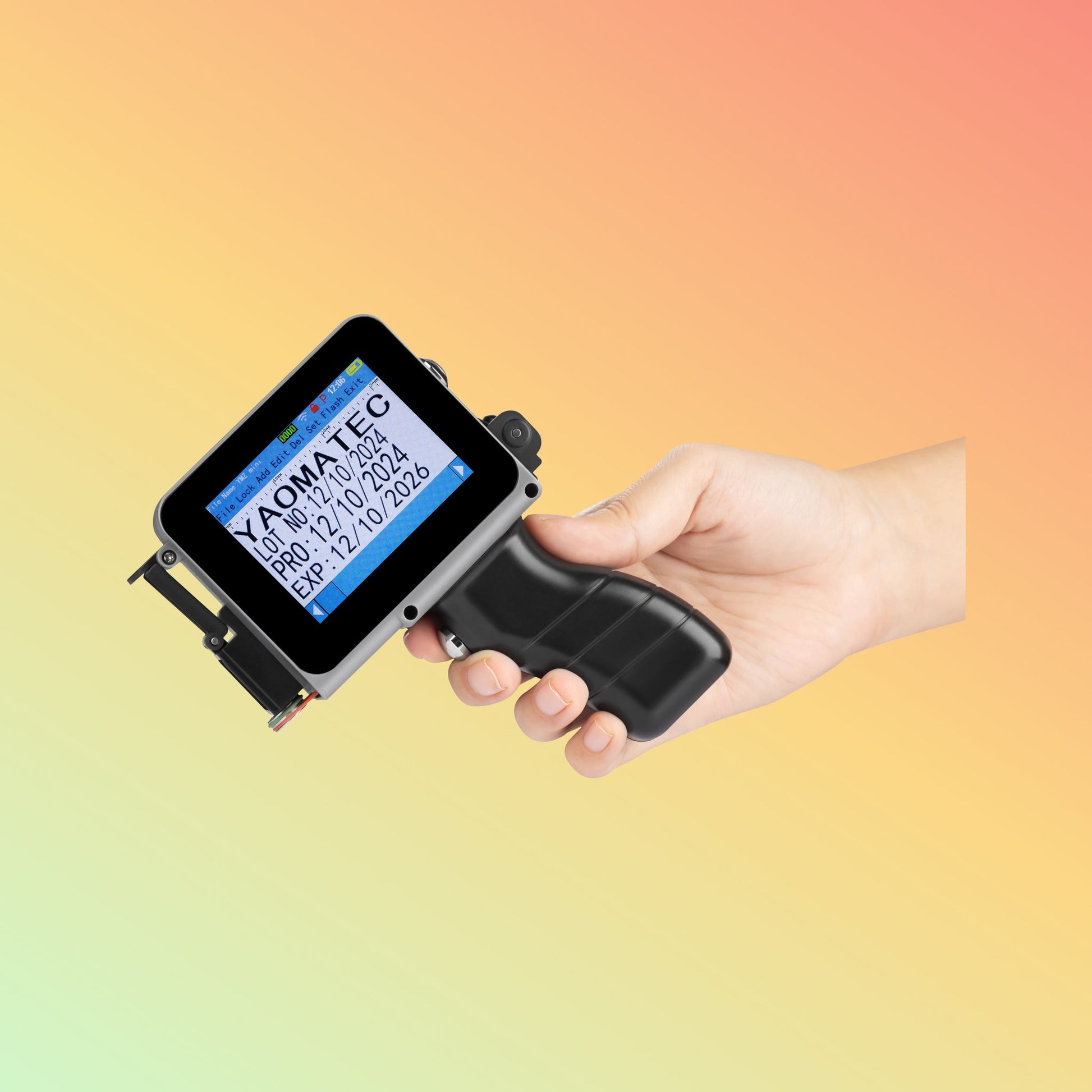 Yaomatec 12.7mm Mini Handheld Inkjet Printer for Date & Logo