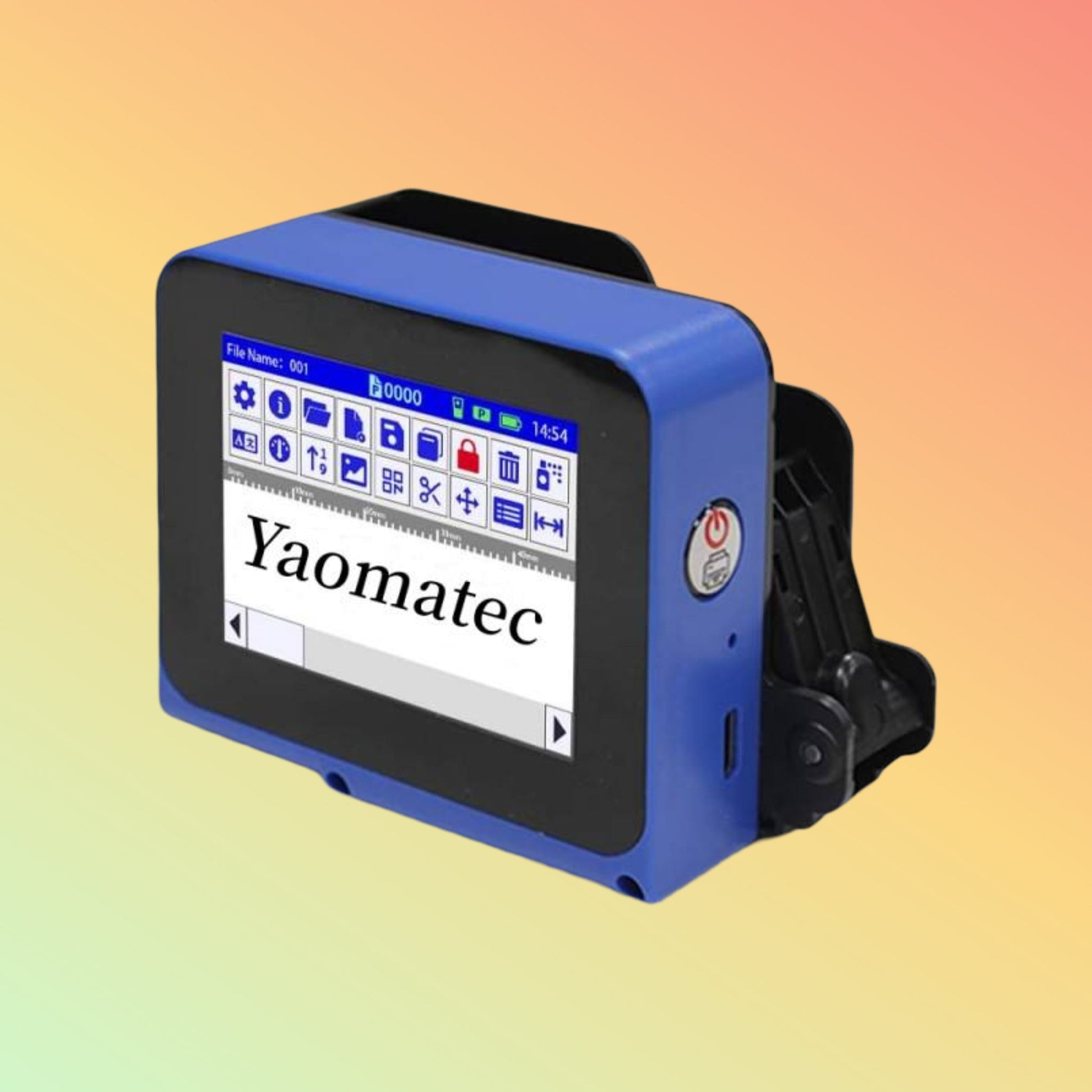 Yaomatec Mini 12.7mm Handheld Inkjet Printer for Bottle & Cap