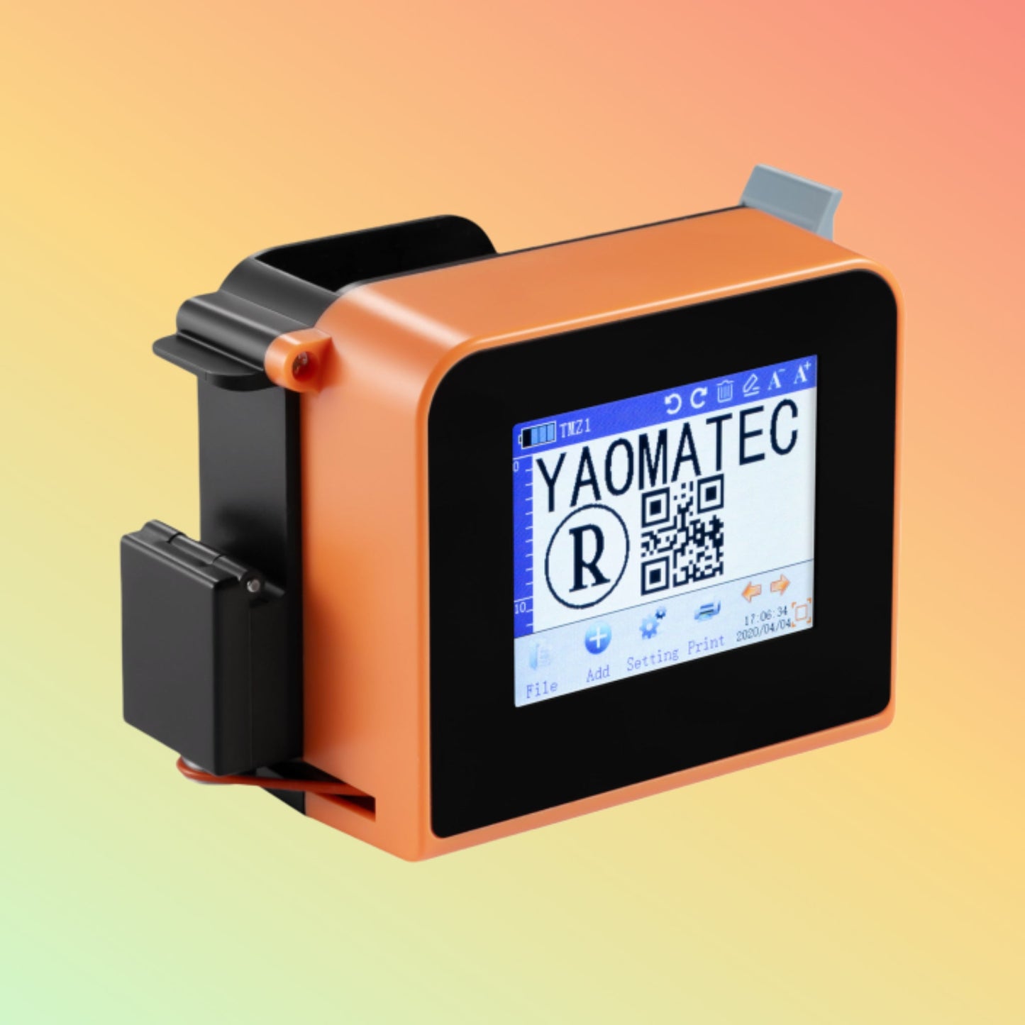 Yaomatec 12.7mm Mini Handheld Thermal Inkjet Printer for Bottle & PVC