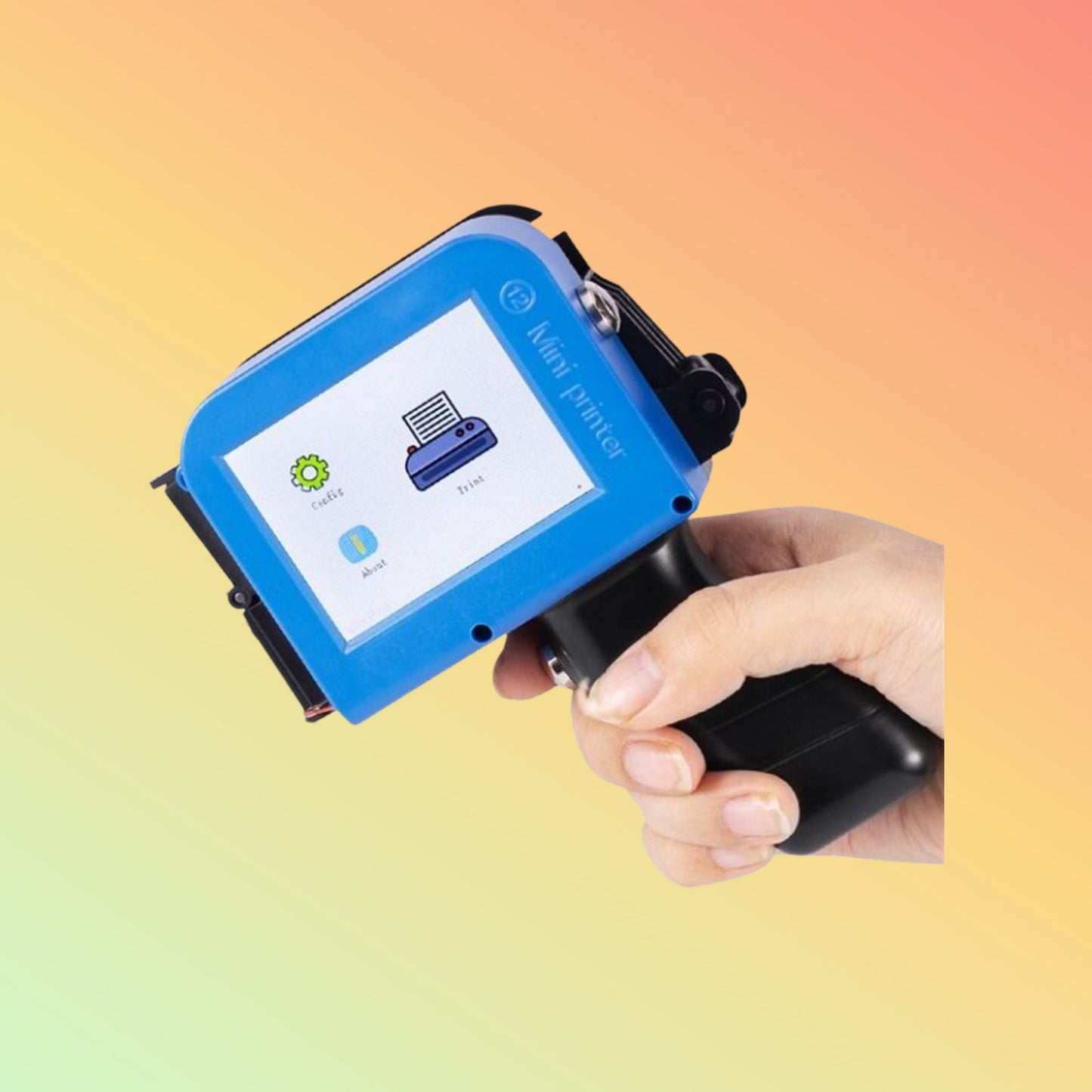 Yaomatec 12.7mm Handheld Mini Inkjet Printer for Stickers & Expiry Date