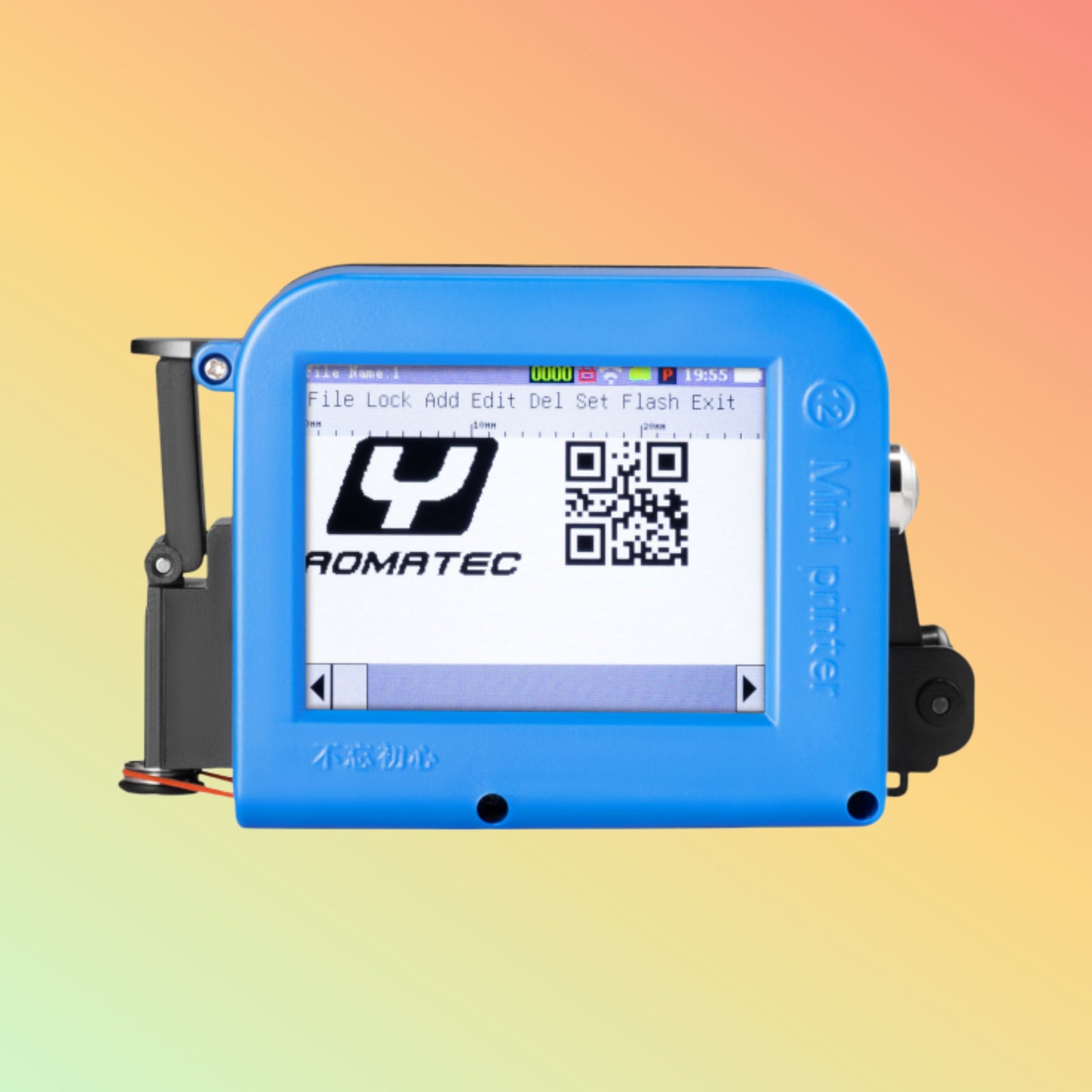 Yaomatec 12.7mm Handheld Mini Inkjet Printer for Stickers & Expiry Date
