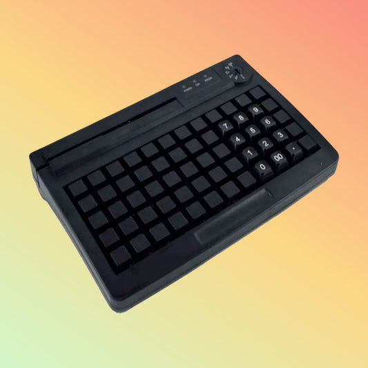 CARAVPOS PKB-78 Mini 78-Key Programmable POS Keyboard USB/PS2