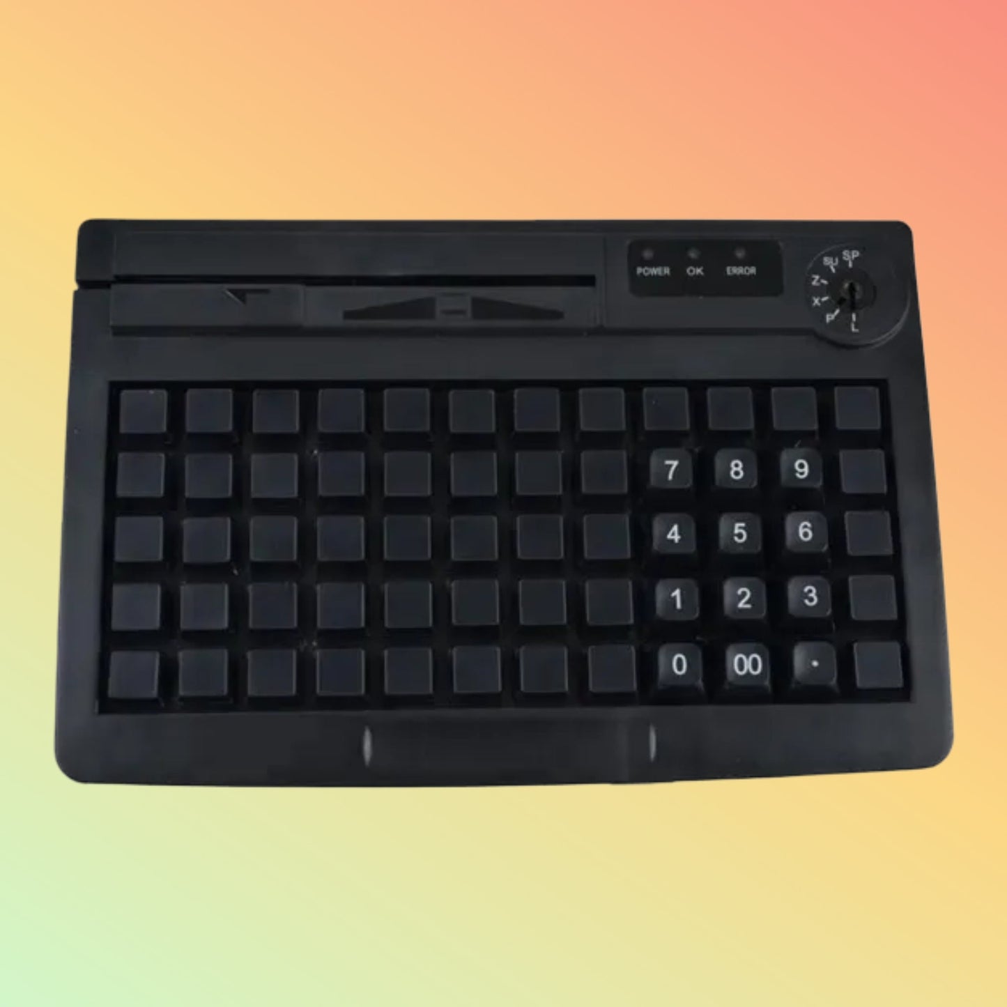 CARAVPOS PKB-78 Mini 78-Key Programmable POS Keyboard USB/PS2