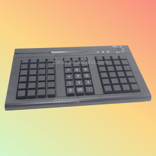CARAVPOS USB Programmable POS Keyboard w/ Card Reader
