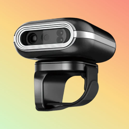 CARAVPOS Portable Handheld Wireless Ring Finger Barcode Scanner