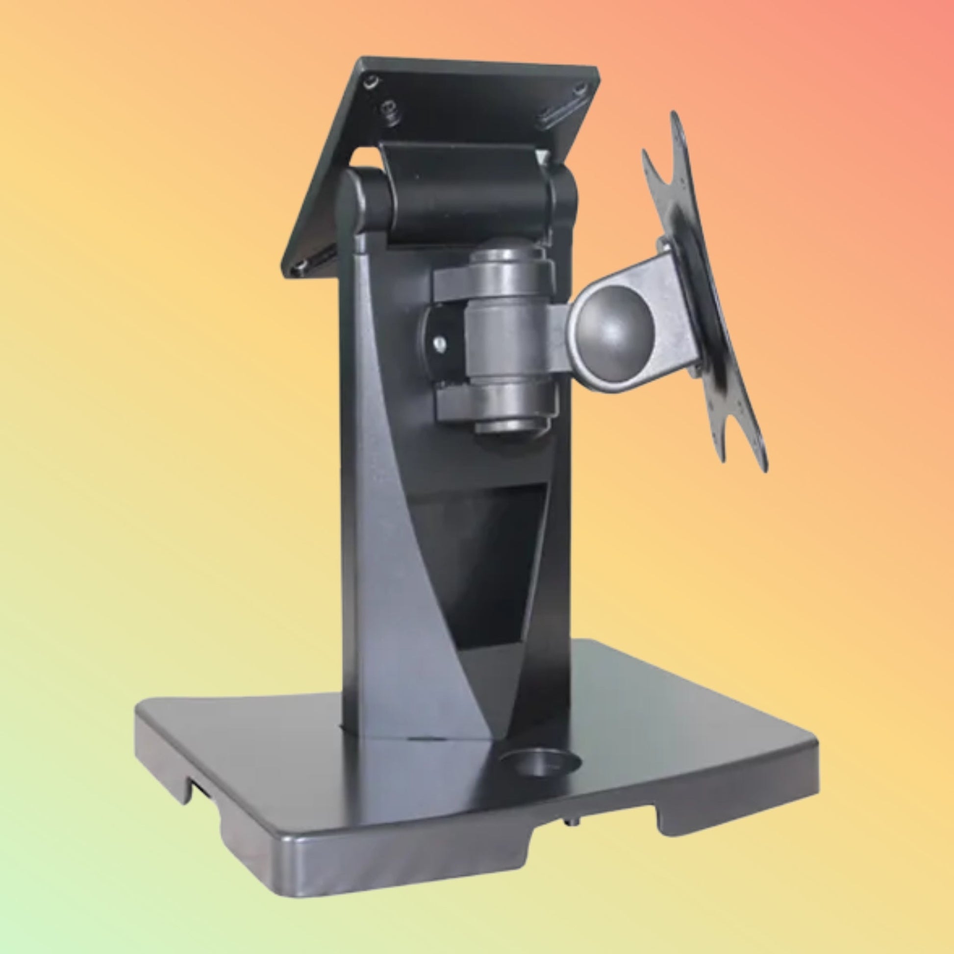 CARAVPOS MS-01B Dual Screen POS PC Stand w/ VESA Mount & Pole