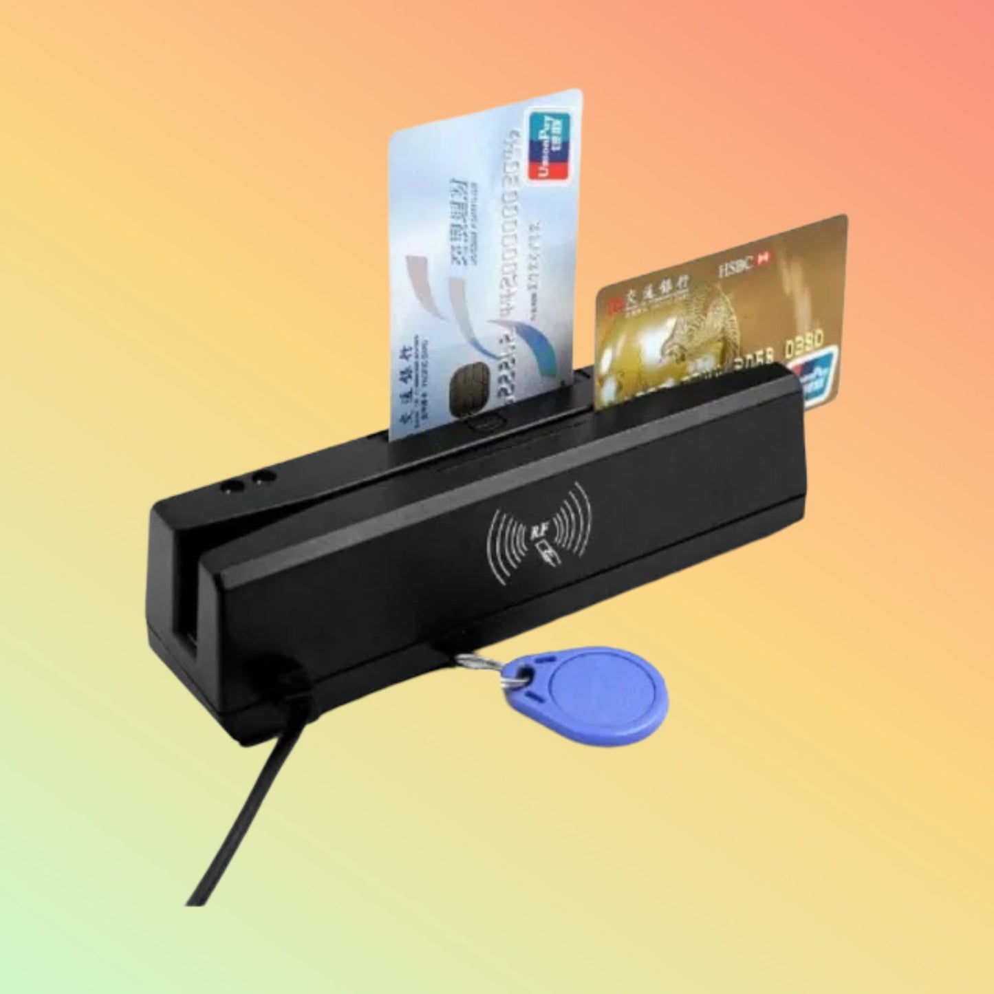 CARAVPOS USB 3-Track Magnetic Stripe Card Reader & Writer