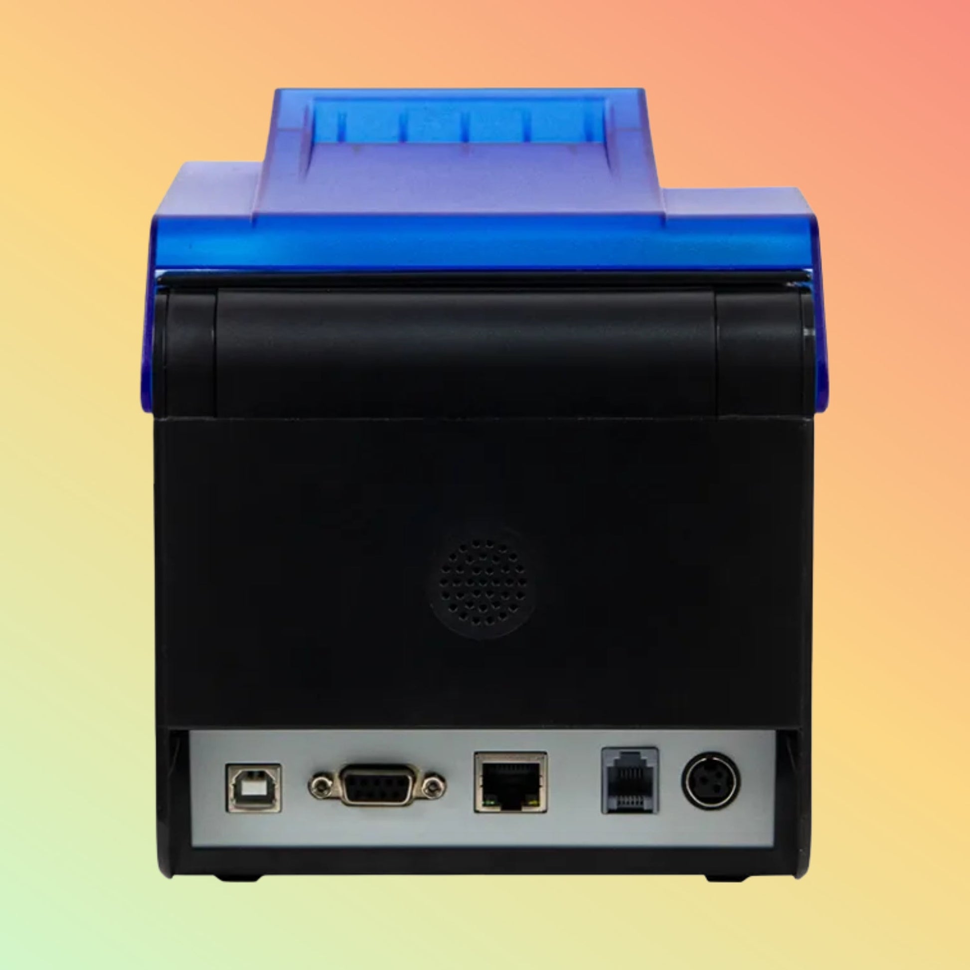 CARAVPOS 80mm Waterproof LAN Receipt Printer – Blue Cover for Kitchen
