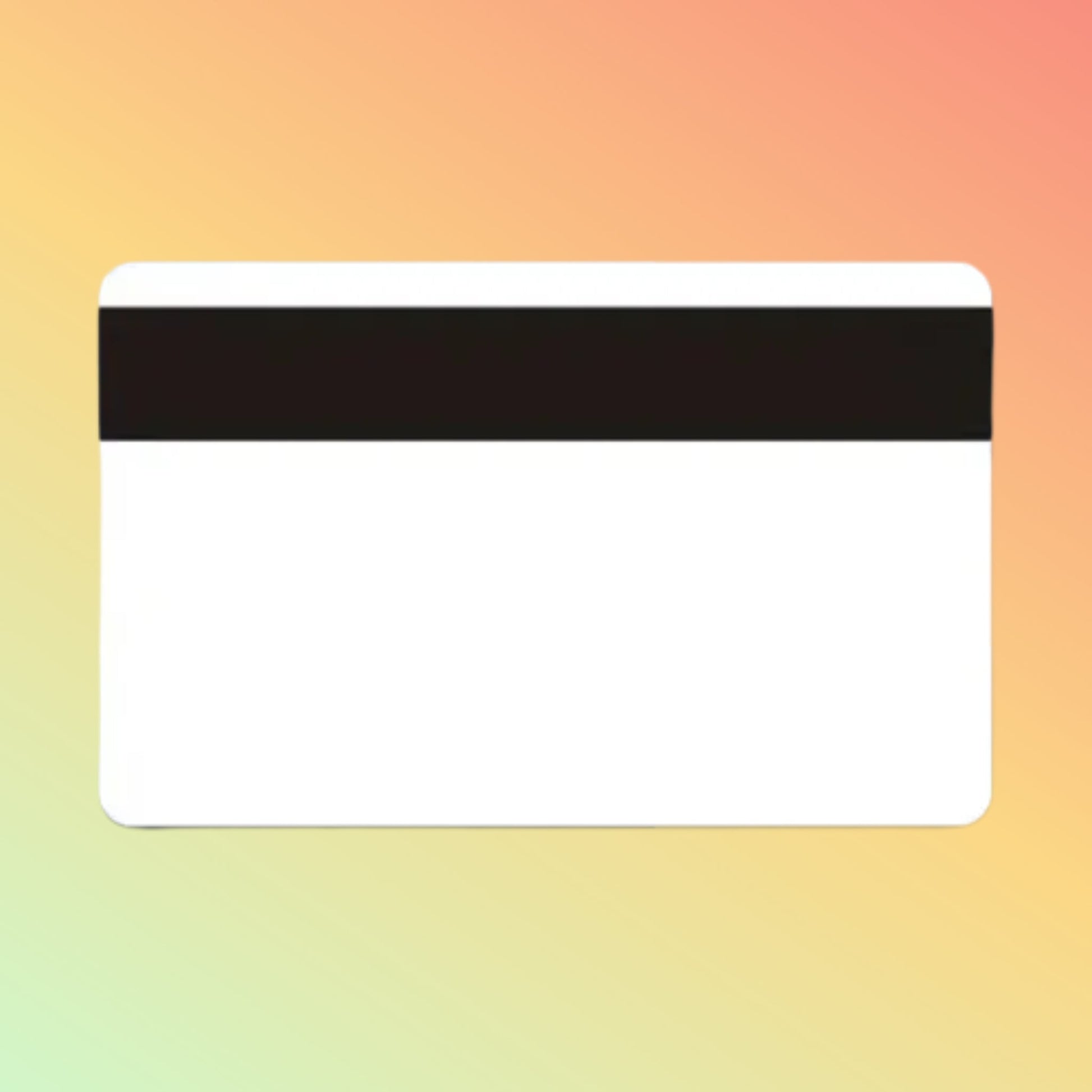 CARAVPOS - Blank Plastic PVC Magnetic Stripe Card Magstripe Card Reader
