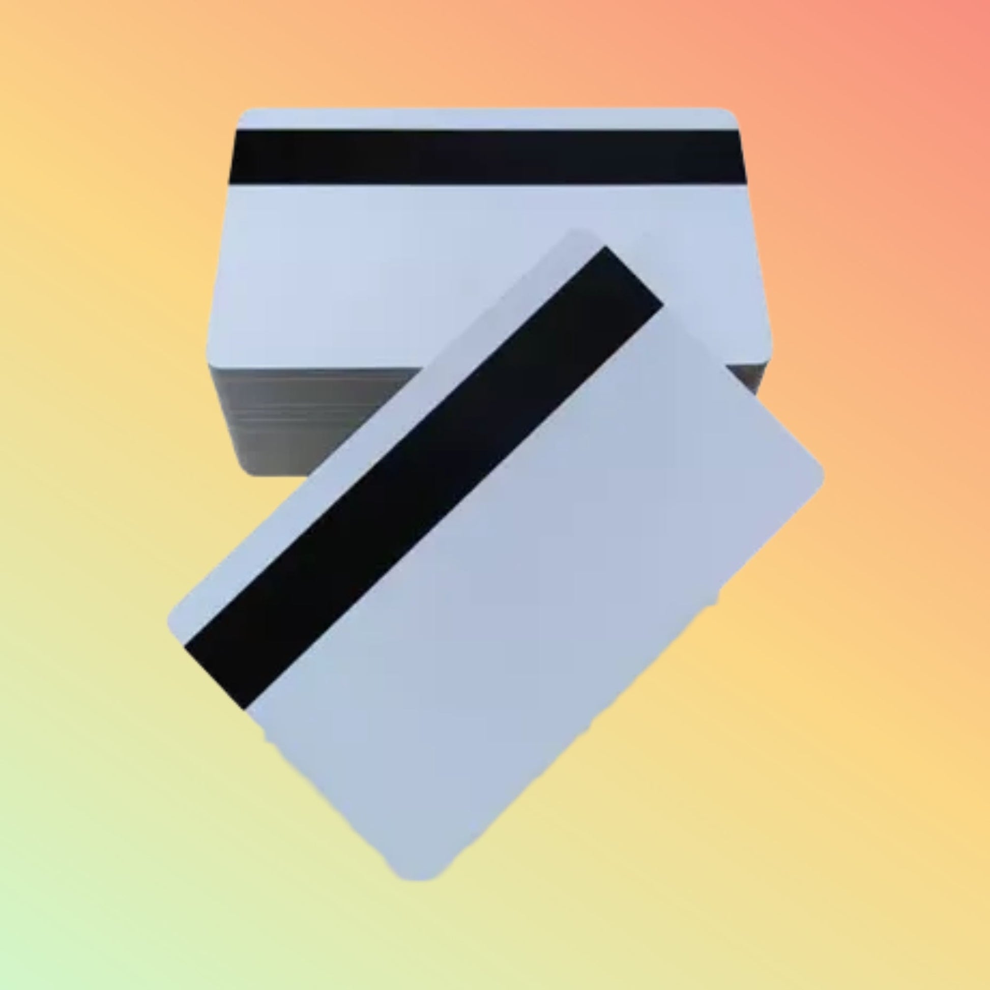 CARAVPOS - Blank Plastic PVC Magnetic Stripe Card Magstripe Card Reader