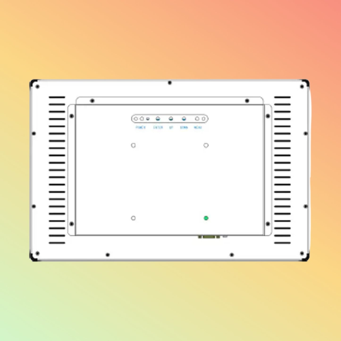DEWOD 43-inch Wall-Mounted USB Touchscreen Display