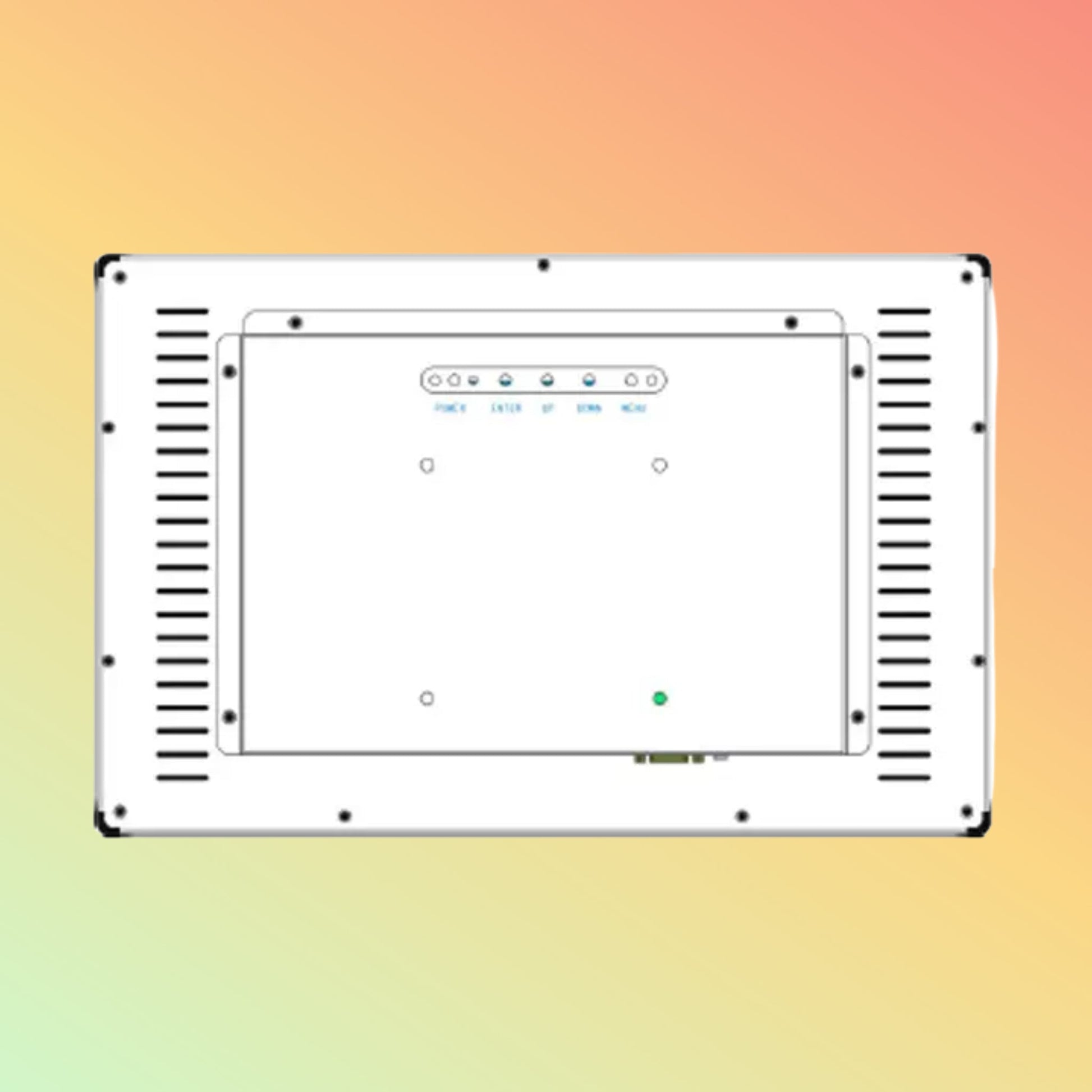 DEWOD 43-inch Wall-Mounted USB Touchscreen Display